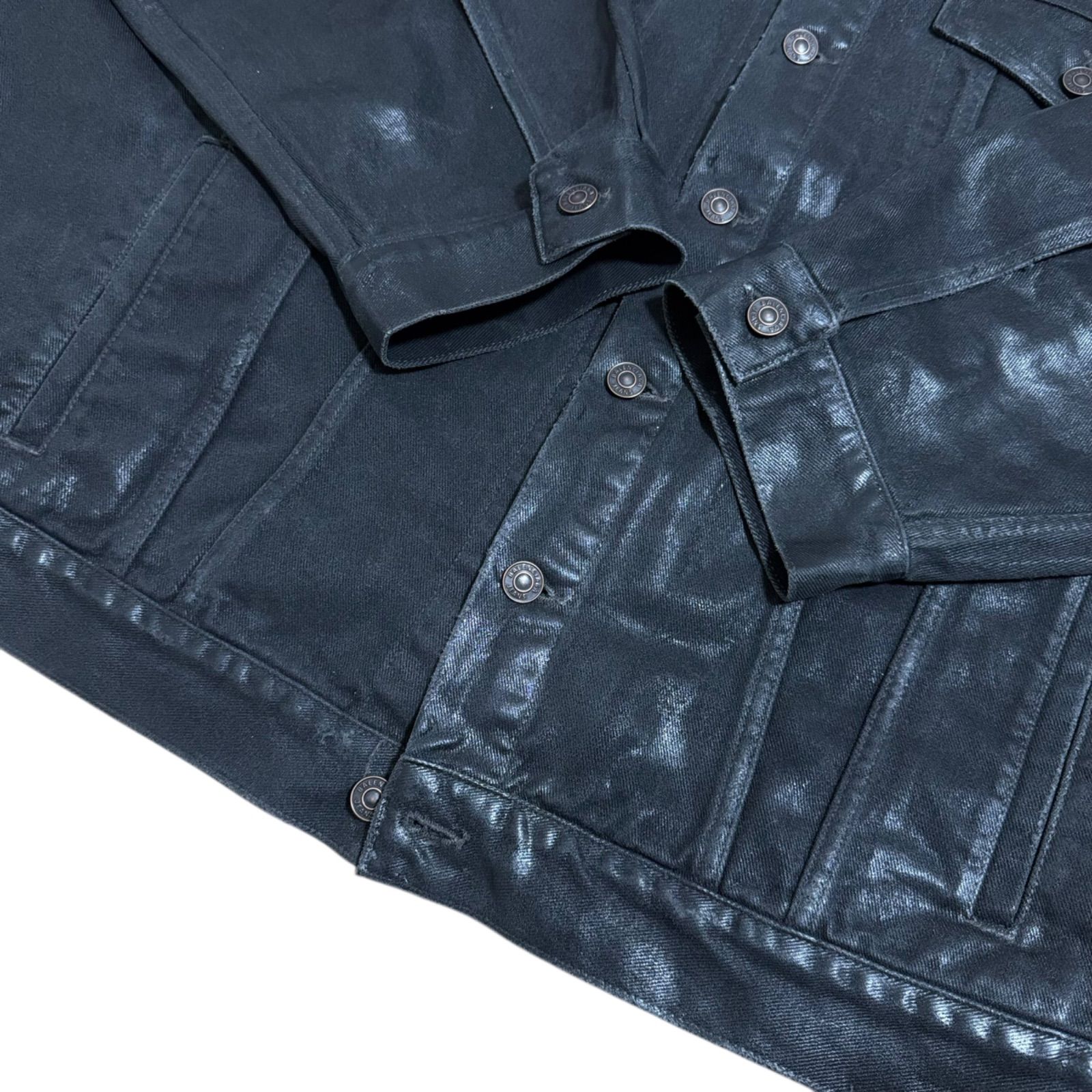 BALENCIAGA】DISTRESSED COATING DENIM JACKET バレンシアガ ダメージ