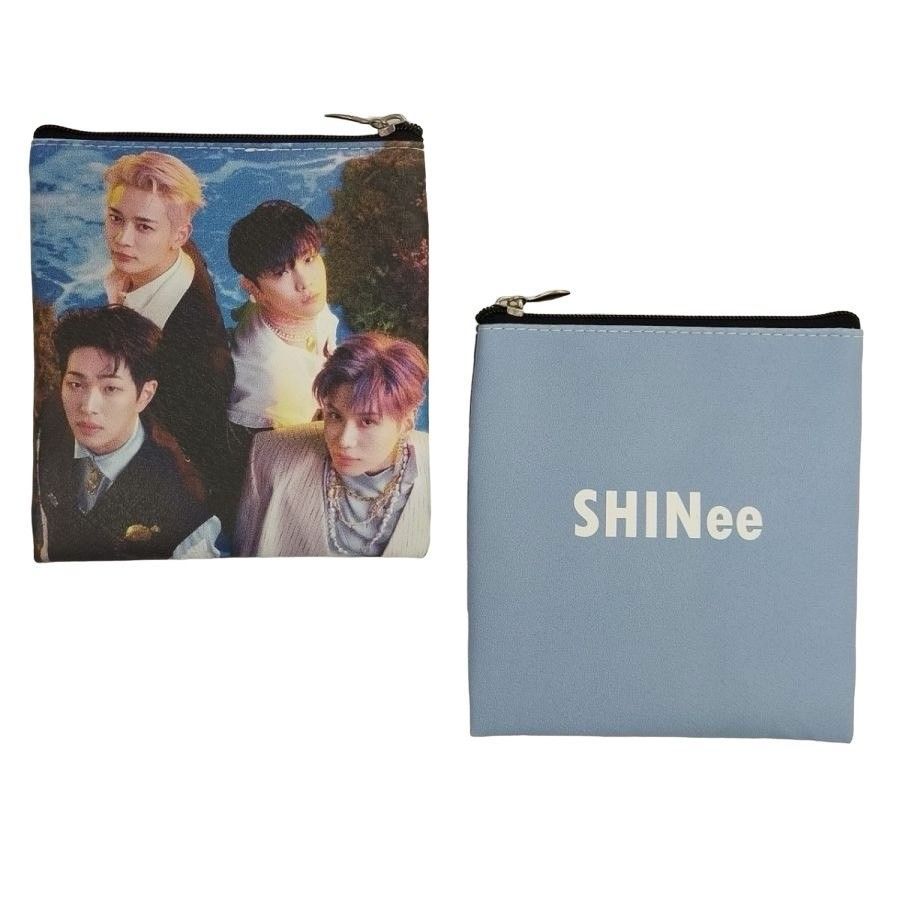 SHINee シャイニー 柔らかい 合皮製 ミニ ポーチ 小物入れ 韓流 グッズ