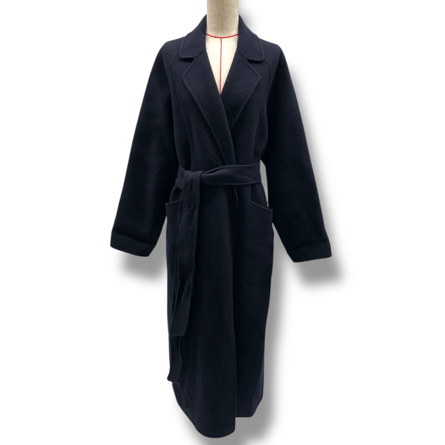 SOEJUソージュ ウールリバーローブコート ネイビー ロングコート S 現行品 ウールリバーローブコート - SOÉJU online store｜上質な大人の女性の