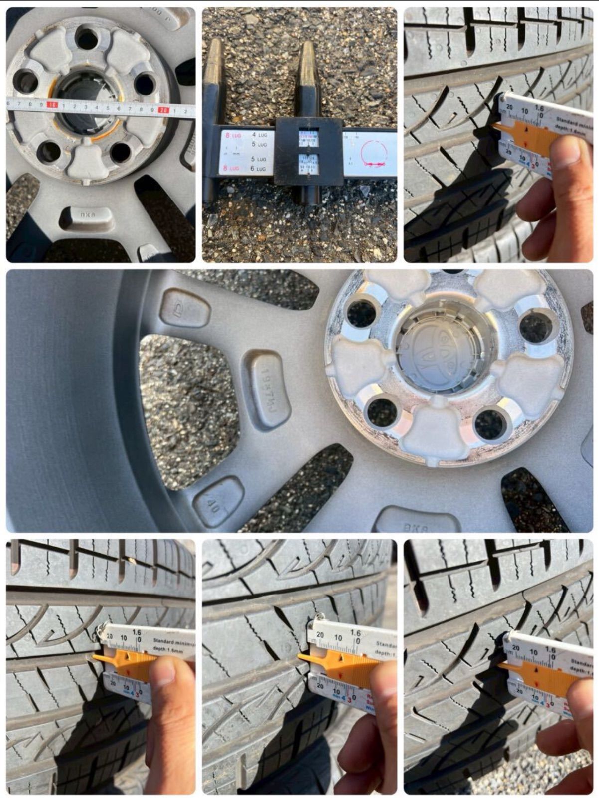  2511 126 4 製 新車外し 新色 マットグレー RAV ホイール 19インチ イボ付 235 55 R 19 タイヤホイール 4本セット 19インチ タイヤ ホイールセット