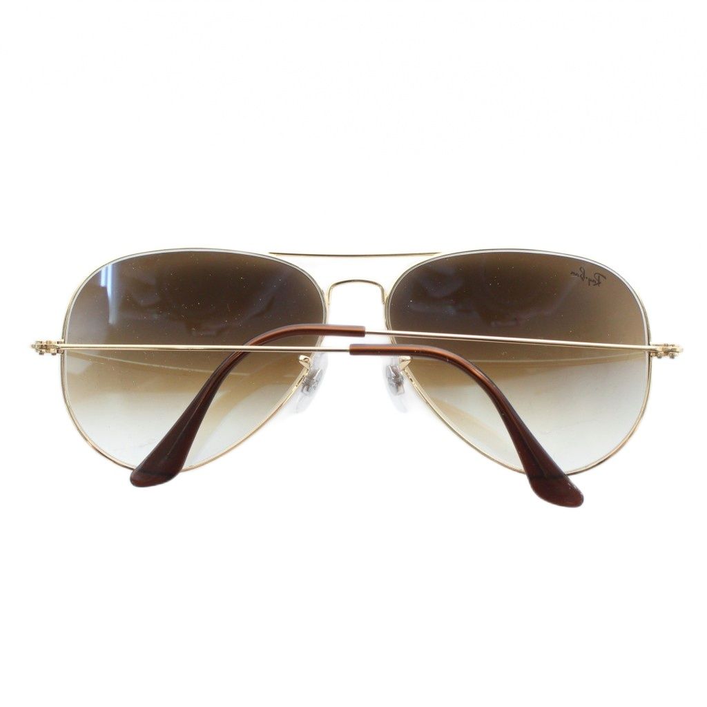 レイバン RAY BAN アビエーター AVIATOR 眼鏡 サングラス メタルフレーム グラデーション ティアドロップ ツーブリッジ ロゴ 62 14-140 ゴールド色 RB 3025 XZ GY 05