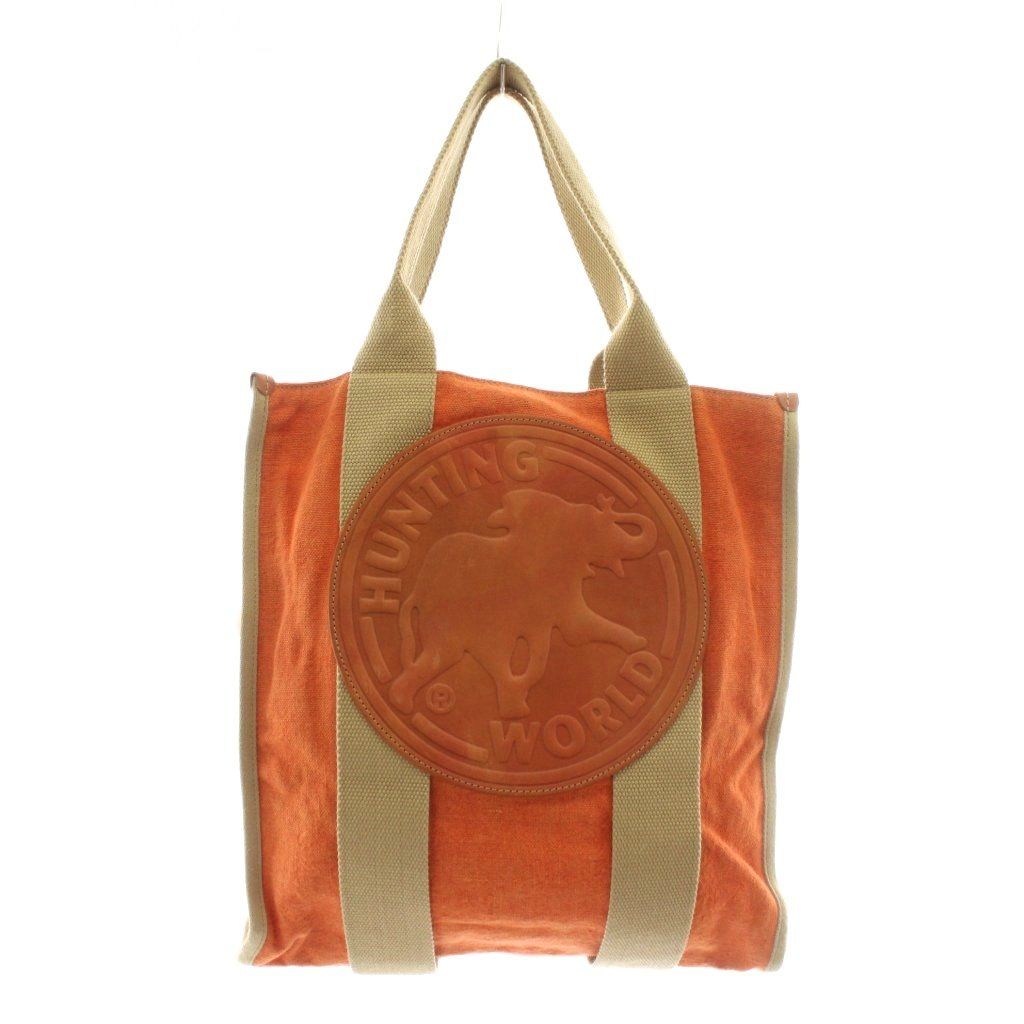 ハンティングワールド HUNTING WORLD トートバッグ キャンバス レザー