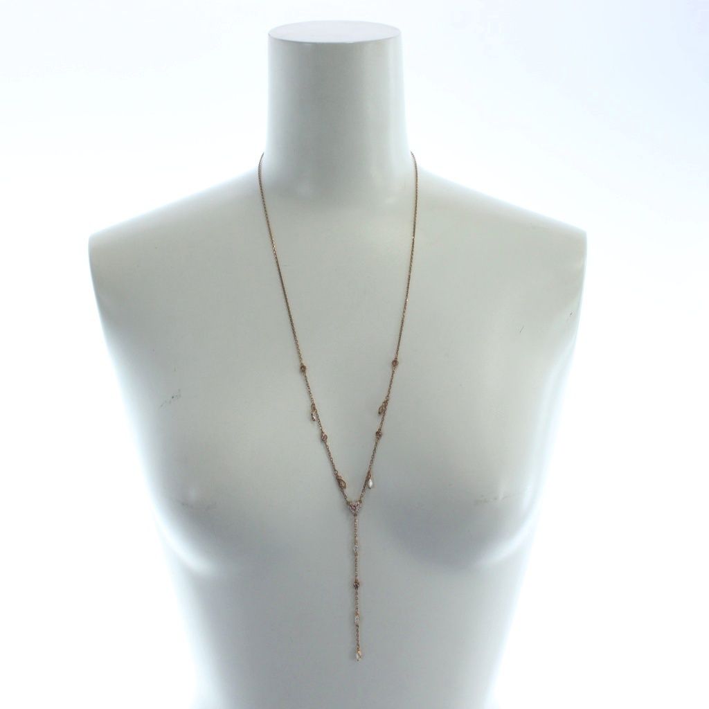 スワロフスキー　ネックレス　ペンダント　ゴールド　ロングチェーン スワロフスキー SWAROVSKI 小売 ネックレス ロング チェーン ロゴ