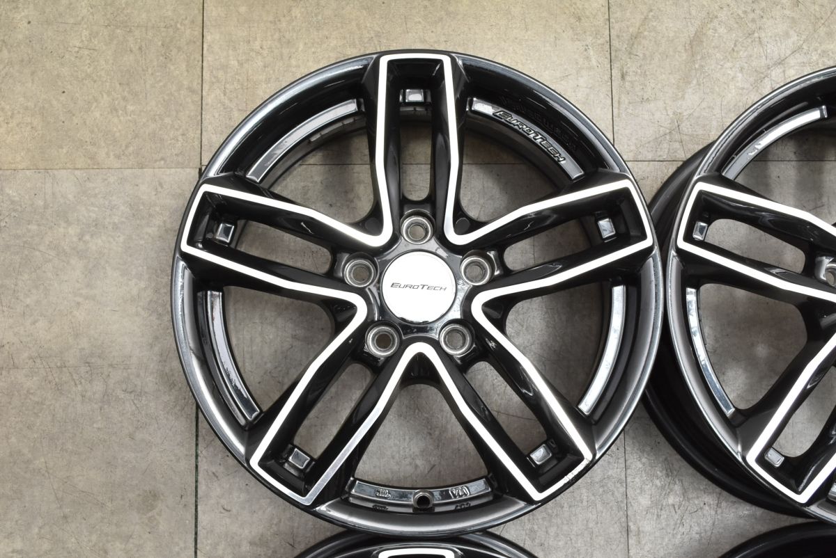  スタッドレス用等に ユーロテック ガヤ5 16 in 6 5 J 48 PCD 112 ハブ径57 1ｍｍ 球面座 13Ｒ 4本 フォルクスワーゲン T Roc ゴルフ 16インチ ホイール