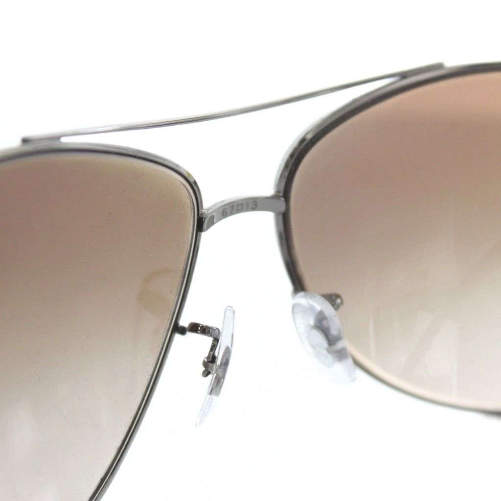  レイバン RAY BAN 眼鏡 サングラス メタルフレーム グラデーション ツーブリッジ ロゴ 67 13-130 黒 ブラック RB 3386 XZ GY 05 サングラス 小物