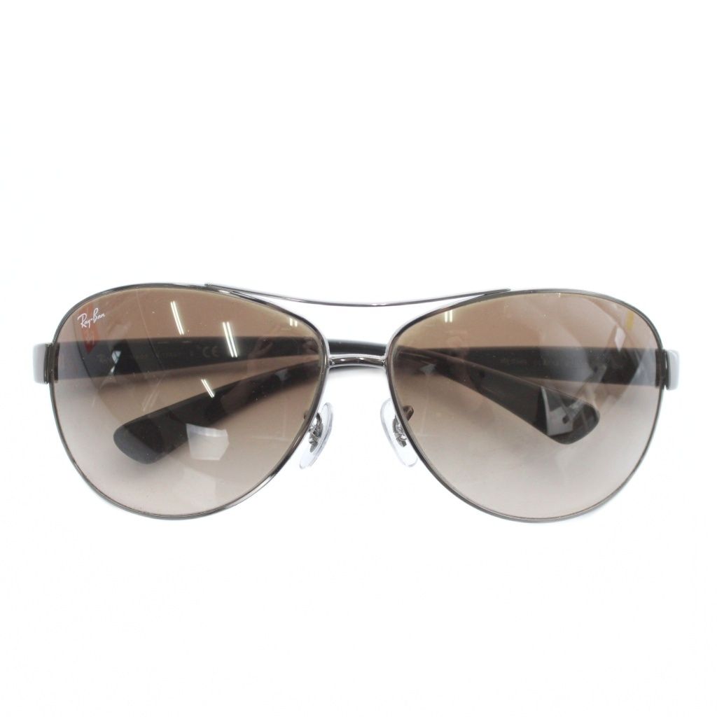 レイバン RAY BAN 眼鏡 サングラス メタルフレーム グラデーション ツーブリッジ ロゴ 67 13 130 黒 ブラック RB 3386 XZ GY 05