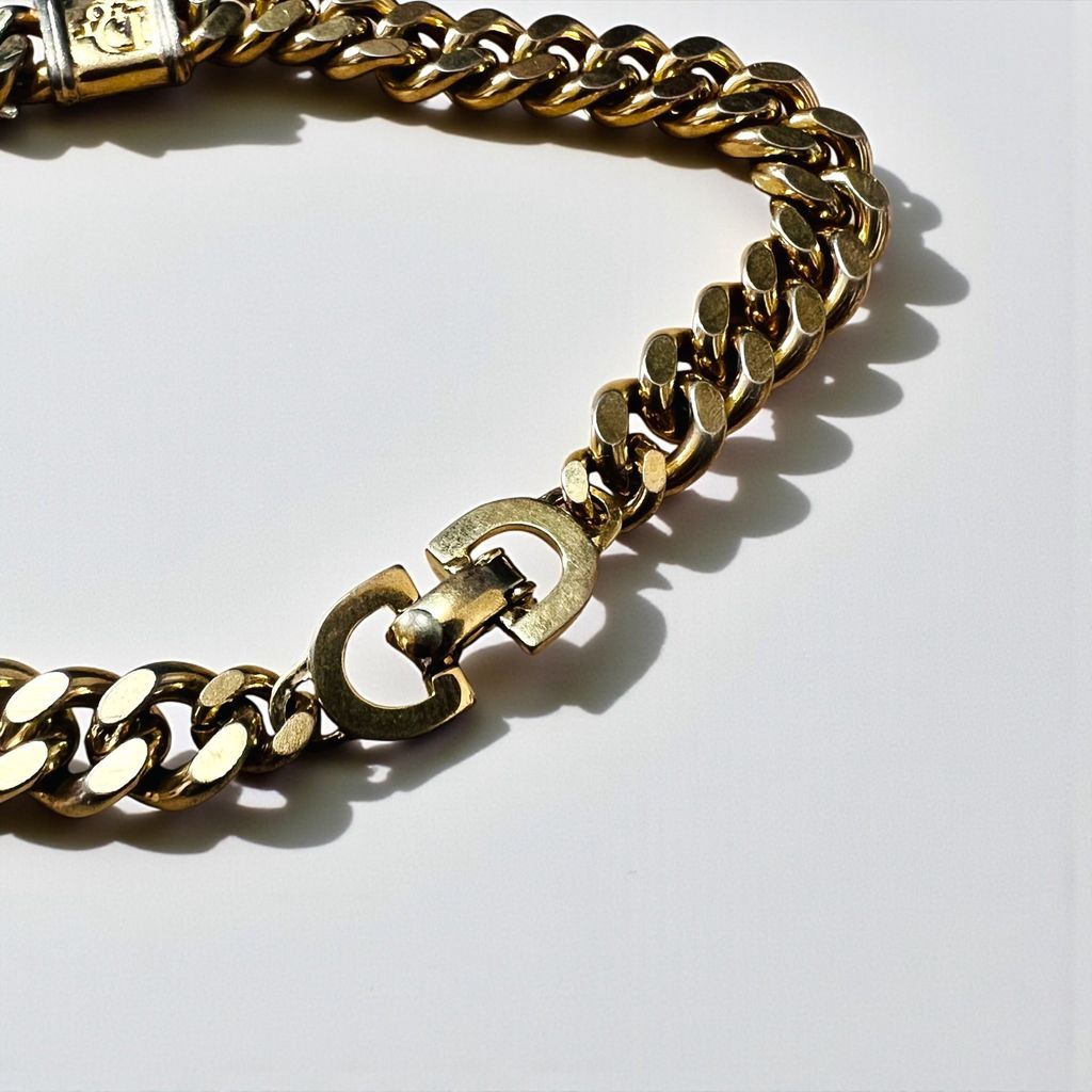 Christian Dior ヴィンテージ 喜平 チェーン ブレスレット ゴールド