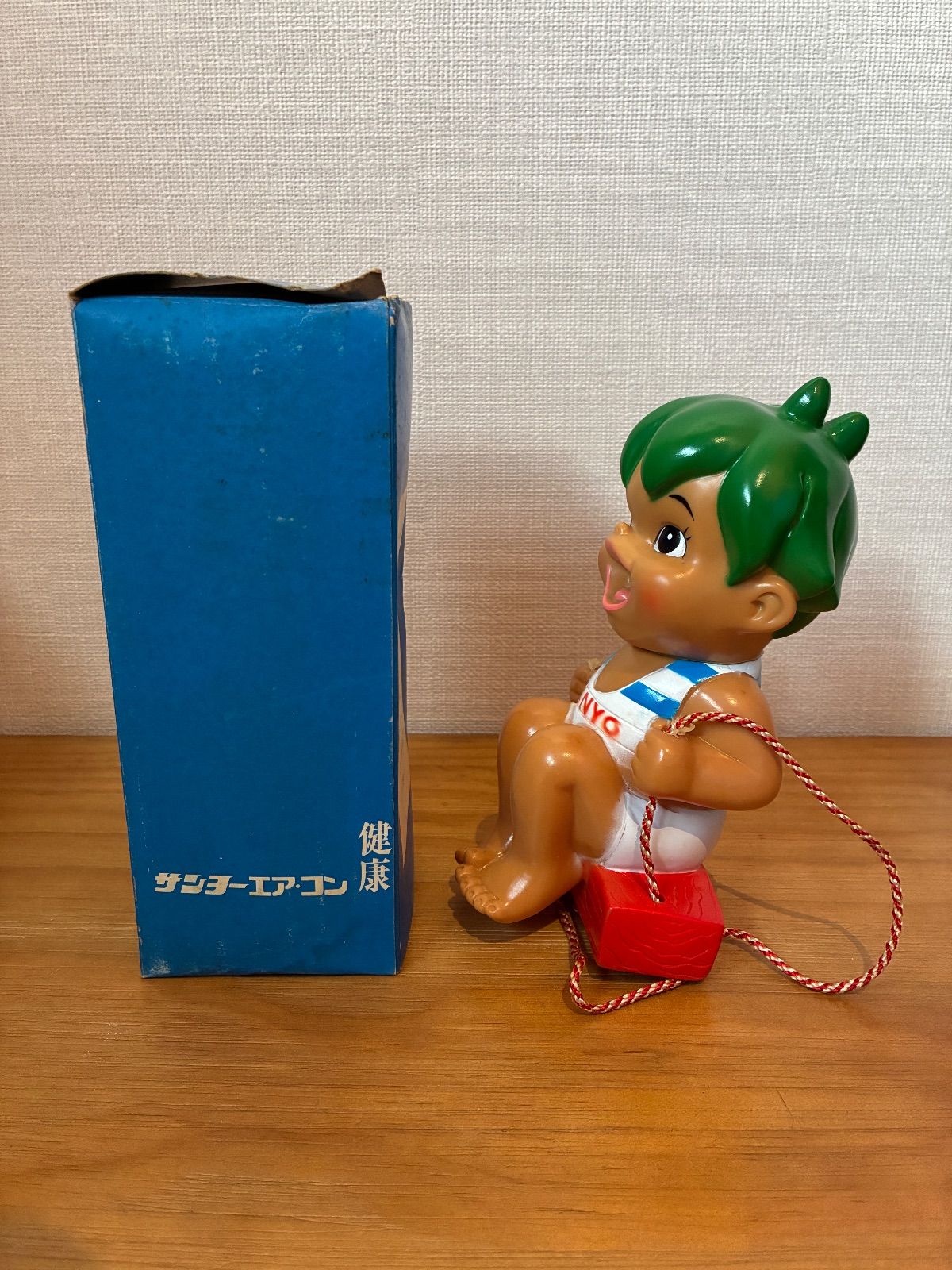 KM001 当時物 昭和レトロ SANYO 健ちゃんモビール ソフビ フィギュア