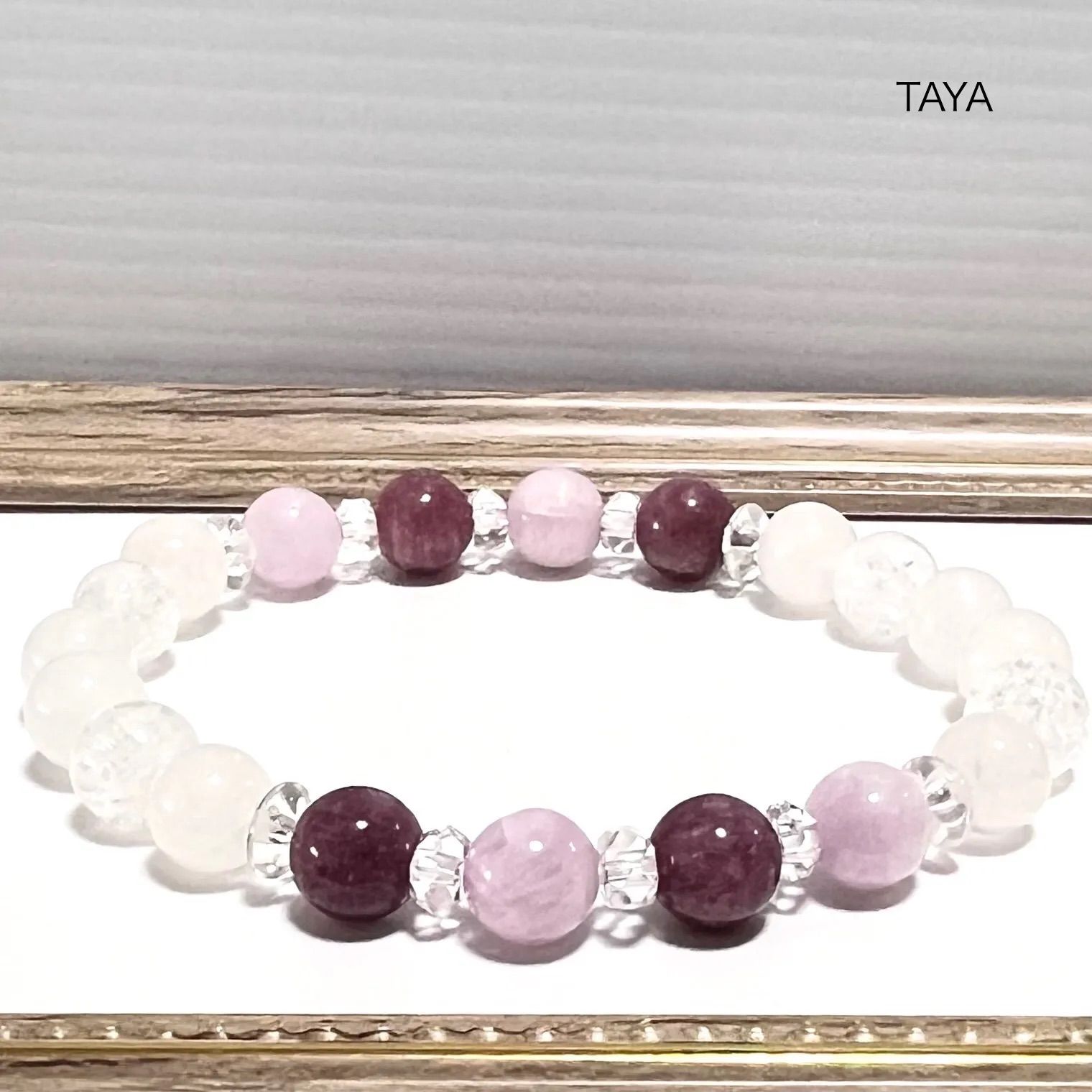 9月誕生石クンツァイト✖️レピドライト✖️ミルキークオーツ✖️水晶