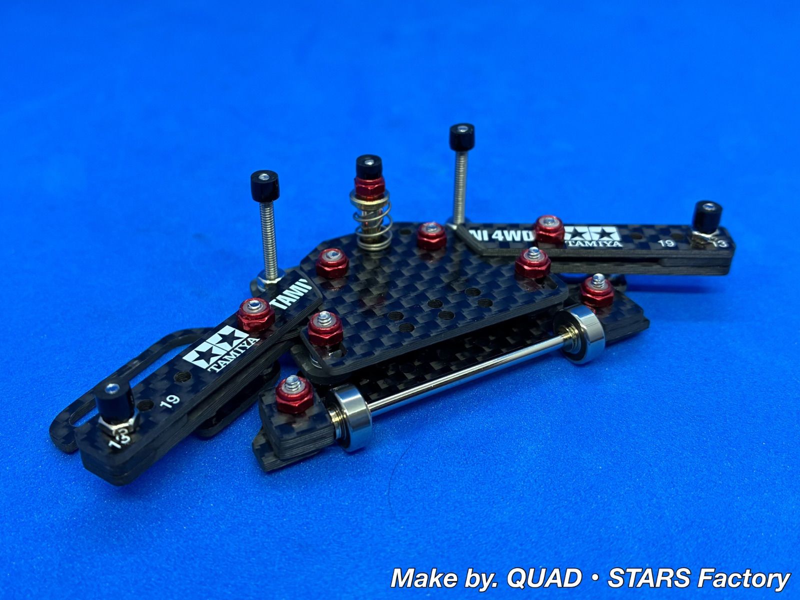 ミニ四駆・MSシャーシ用】1軸リヤアンカー＋ローラーアンダーガード