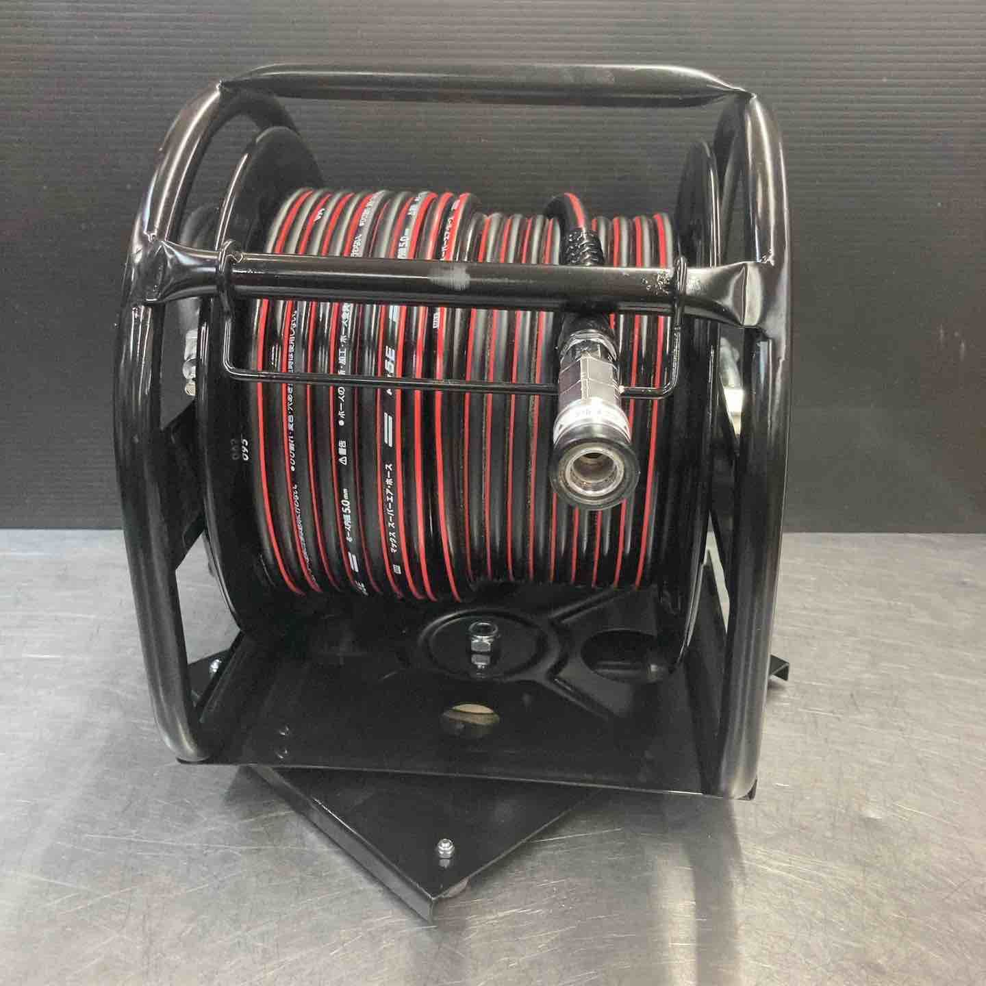 高圧用エアホースドラムリール