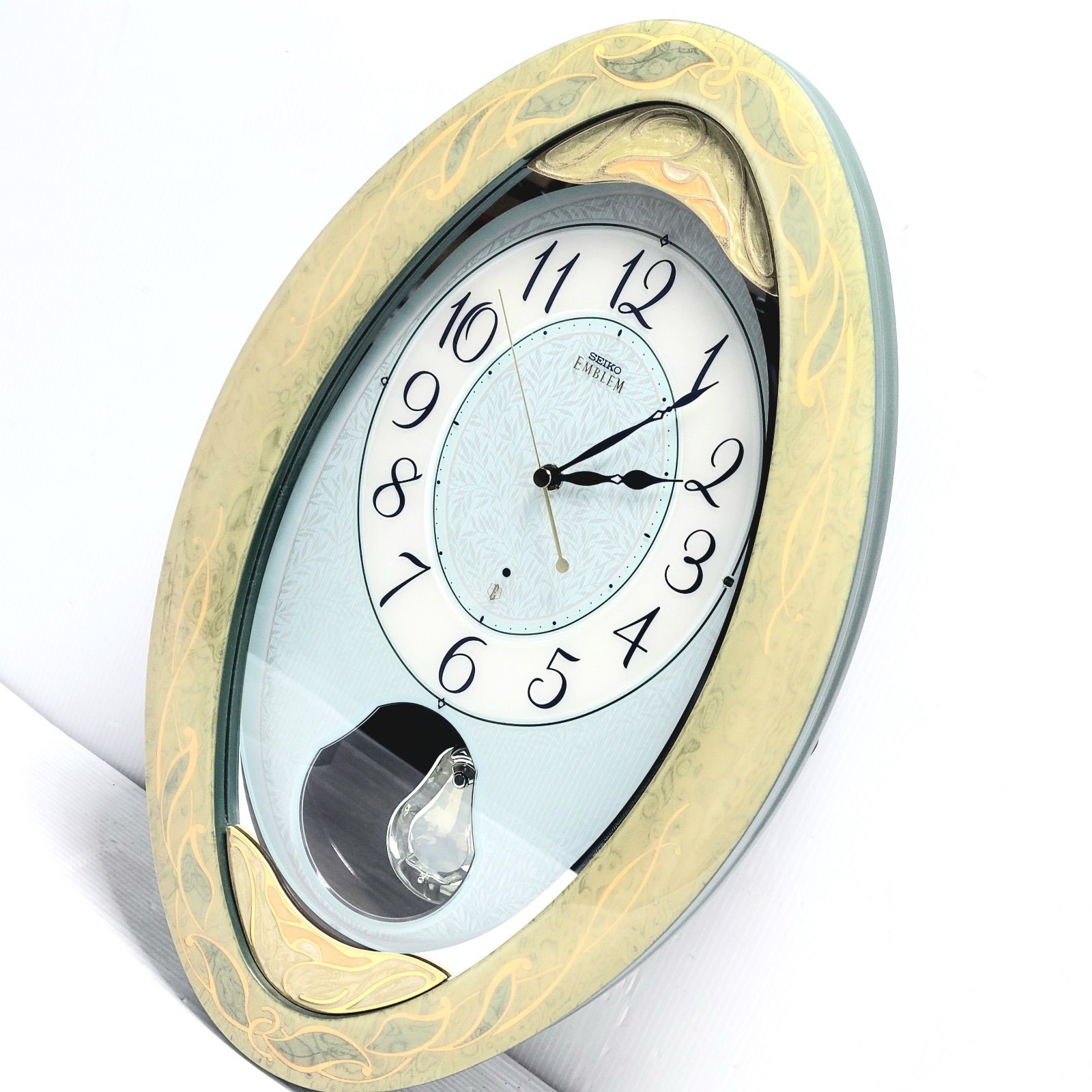 品 SEIKO セイコー エンブレム メロディ電波掛け時計 HS 427 M