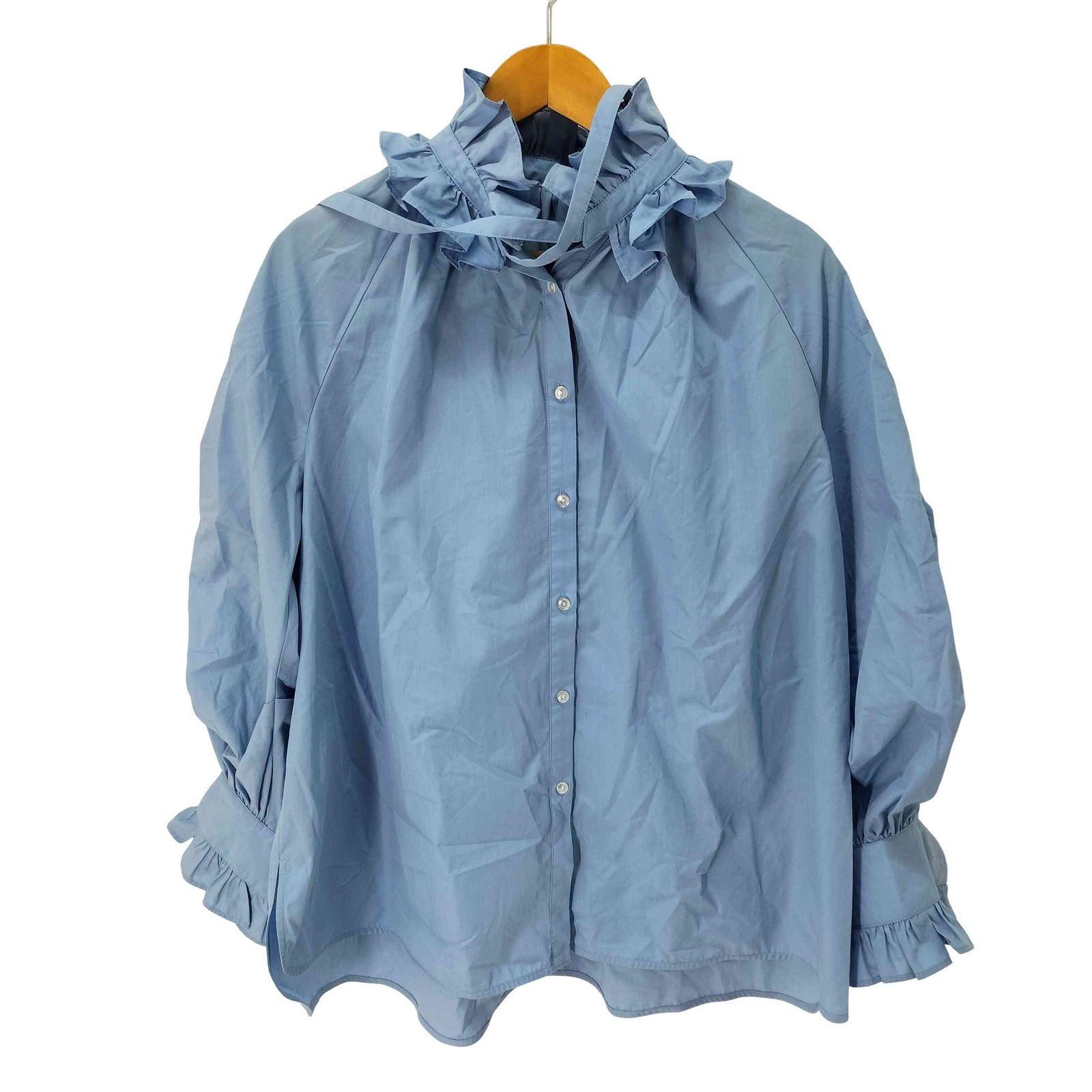 カデュネ CADUNE フリル衿ブラウス レディース JPN：36 - メルカリ