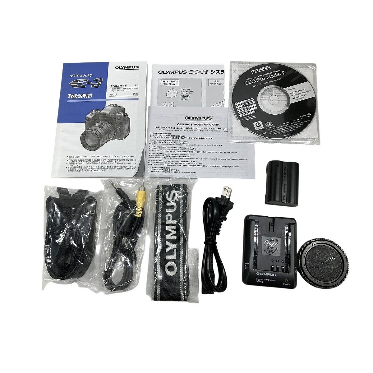 [中古] Olympus E-3 カメラと付属品のセット OLYMPUS E-3 デジタル 一眼レフ カメラ フォーサーズマウント