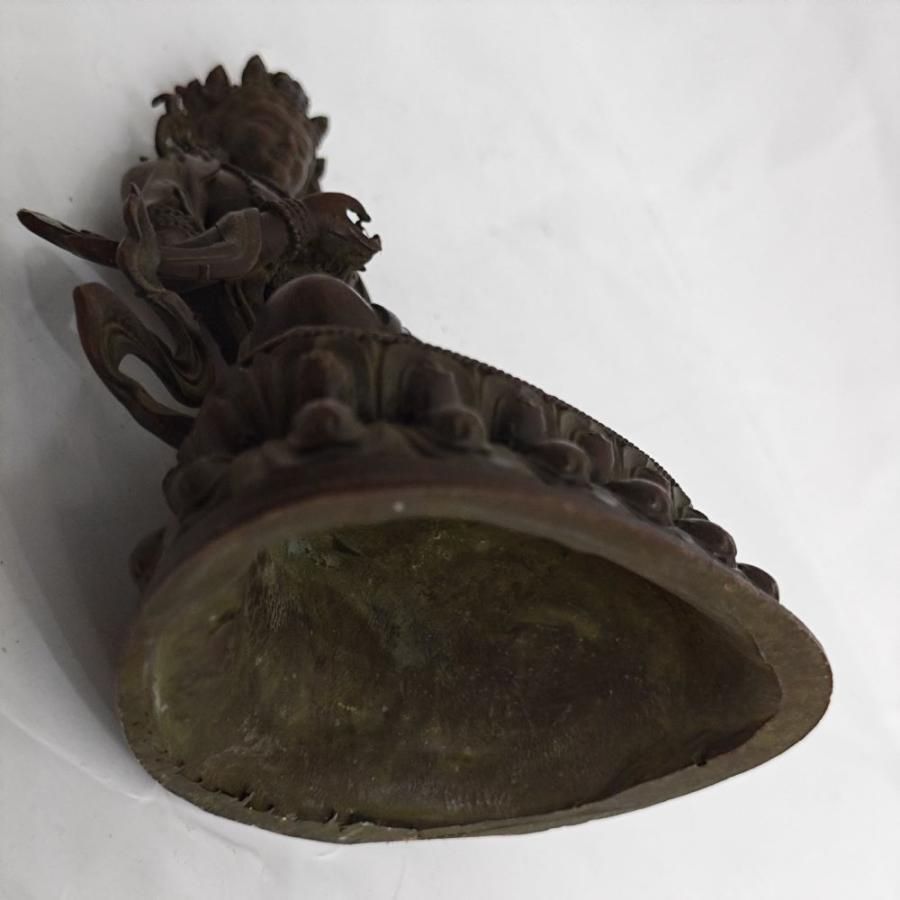 グリーン ターラ 像 緑多羅 菩薩 仏像 ヴィンテージ チベット 仏教 金