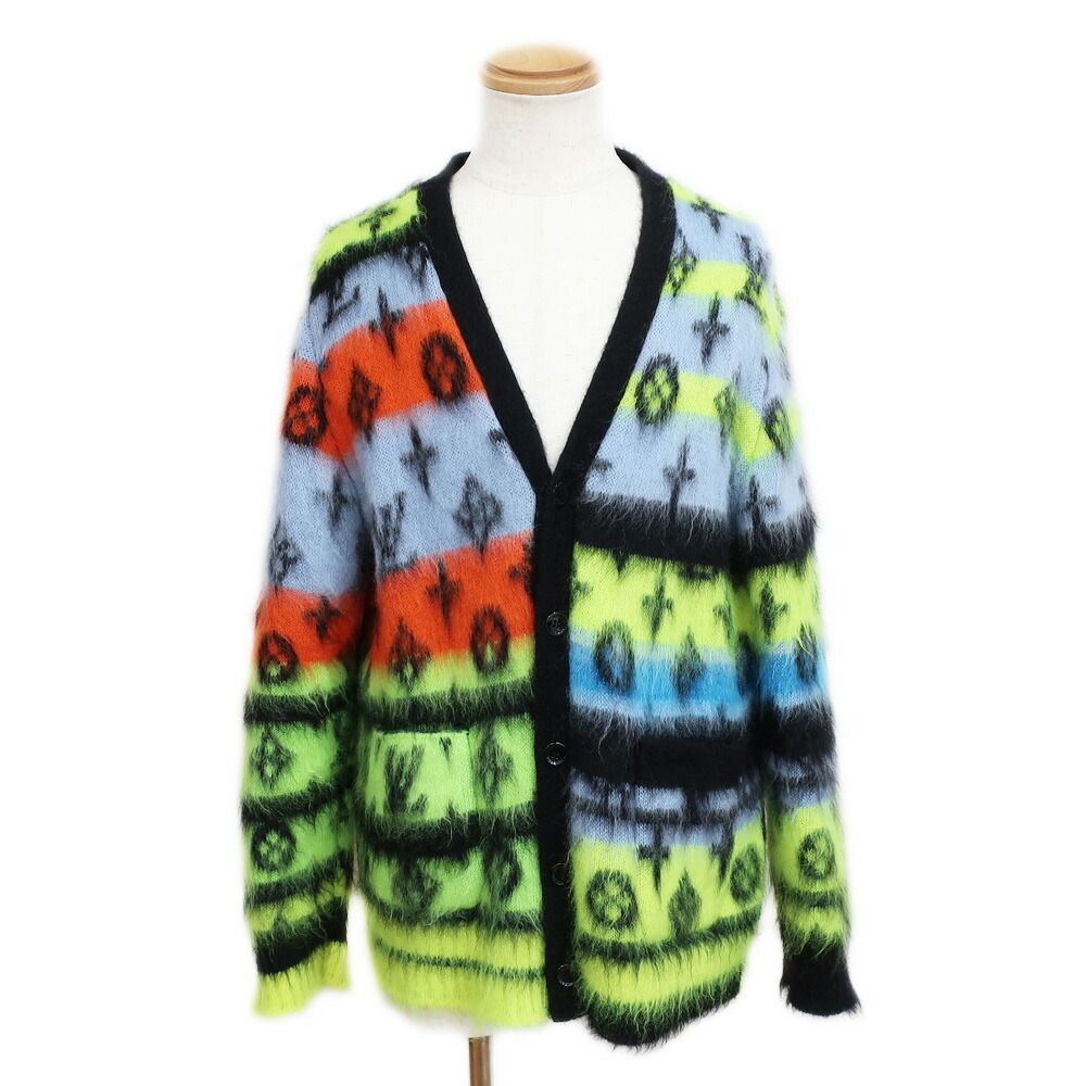 絆 LOUIS VUITTON モノグラム モヘア カーディガン 秋の断捨離！ルイヴィトンモノグラムモヘアカーディガン 中古・古着