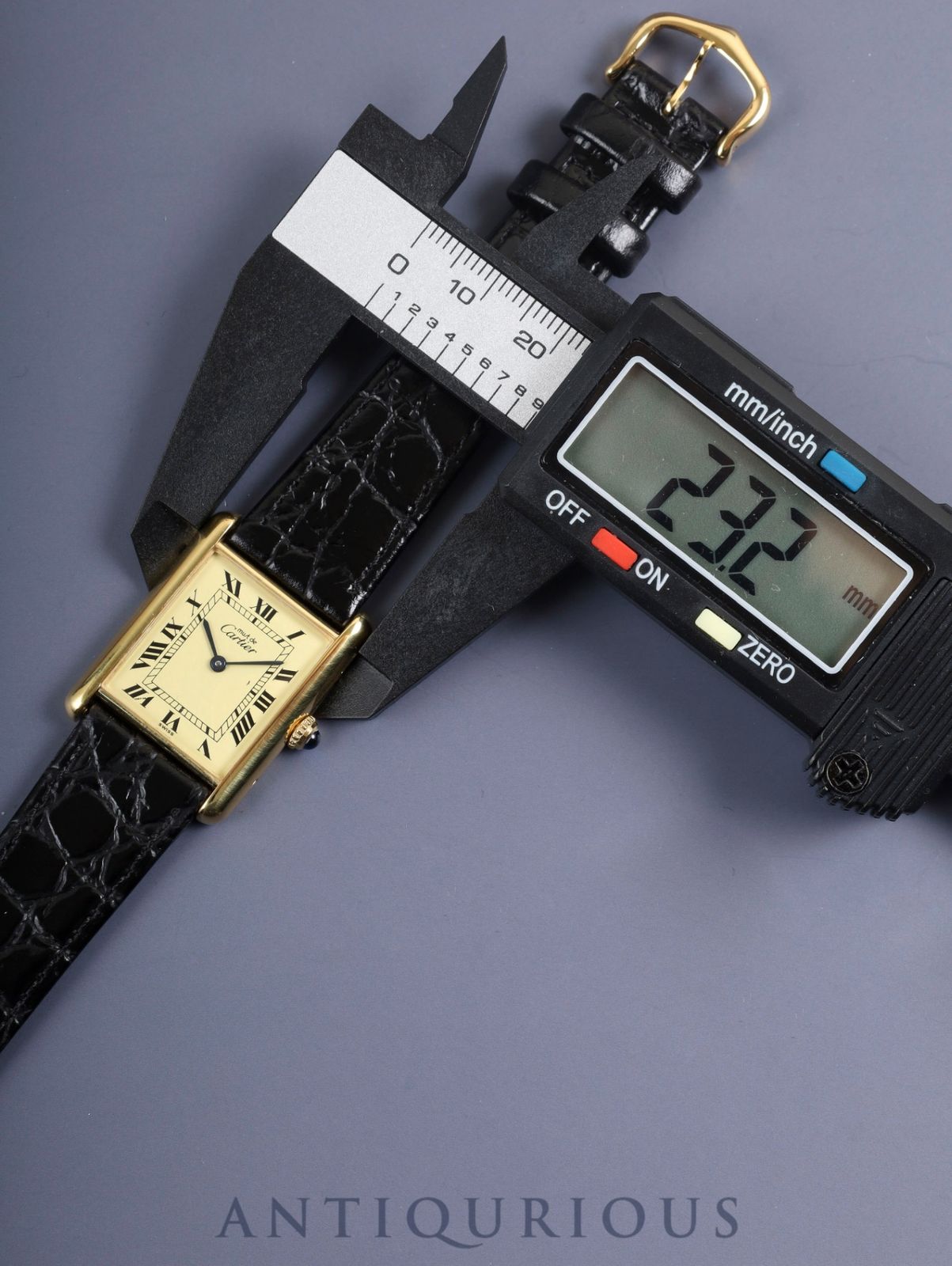 カルティエ マストタンク LM 590005 クォーツ Cal.90 SV925 革 純正