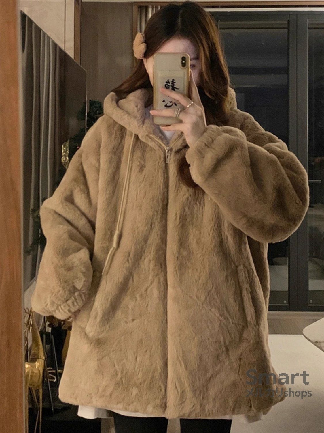 もこもこさん専用 モコモコボアフードブルゾンコート【大きいサイズ有】 – レディース