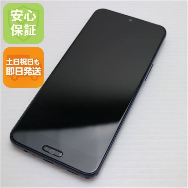 超美品 SIMフリー らくらくスマートフォン a A401FC ディープブルー