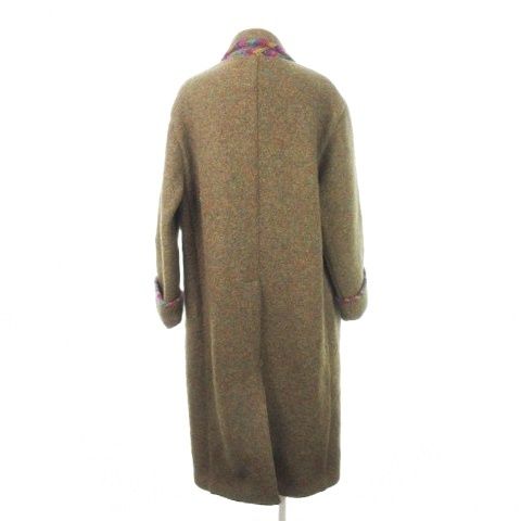 ミッソーニ MISSONI チェスターコート ウール ミックスカラー 大きい