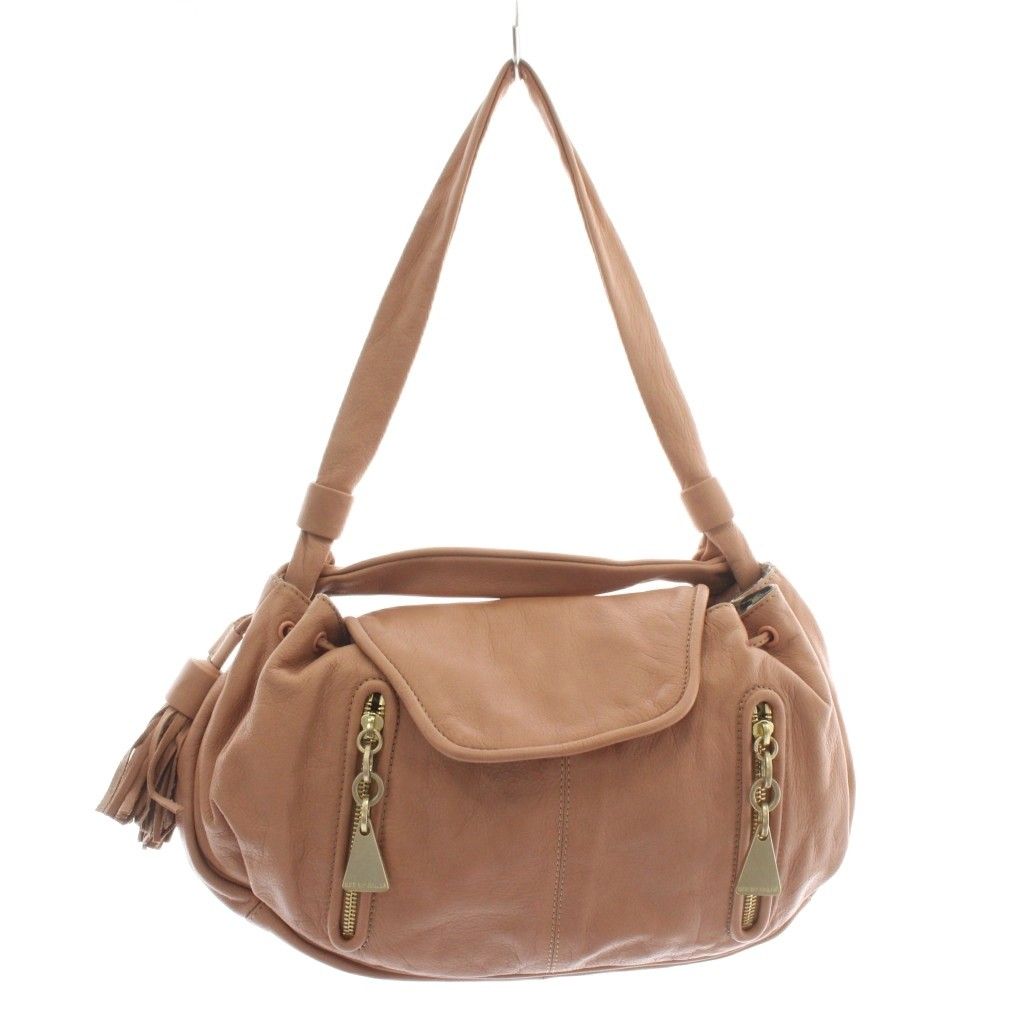 【中古】シーバイクロエ SEE BY CHLOE CHERRY ハンドバッグ トート レザー 内側総柄 タッセル ピンク シーバイクロエ SEE BY CHLOE CHERRY ハンドバッグ トート レザー 内側