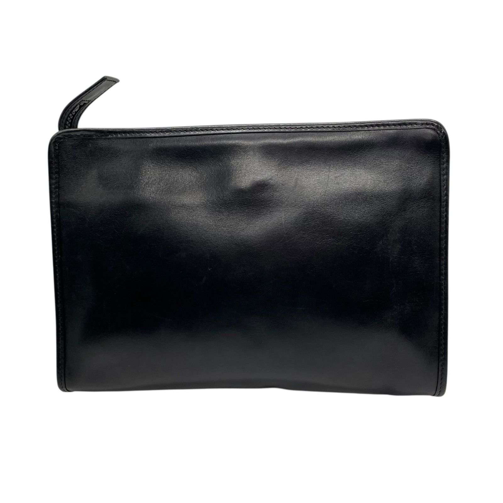 CELINE 人気 ヴィンテージ レザークラッチバッグ シルバーサークル金具