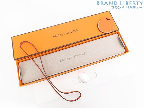 エルメス HERMES アップル Apple エアタグ AirTag バッグ バッグチャーム オレンジ ヴォースイフト MX 852 ZP A