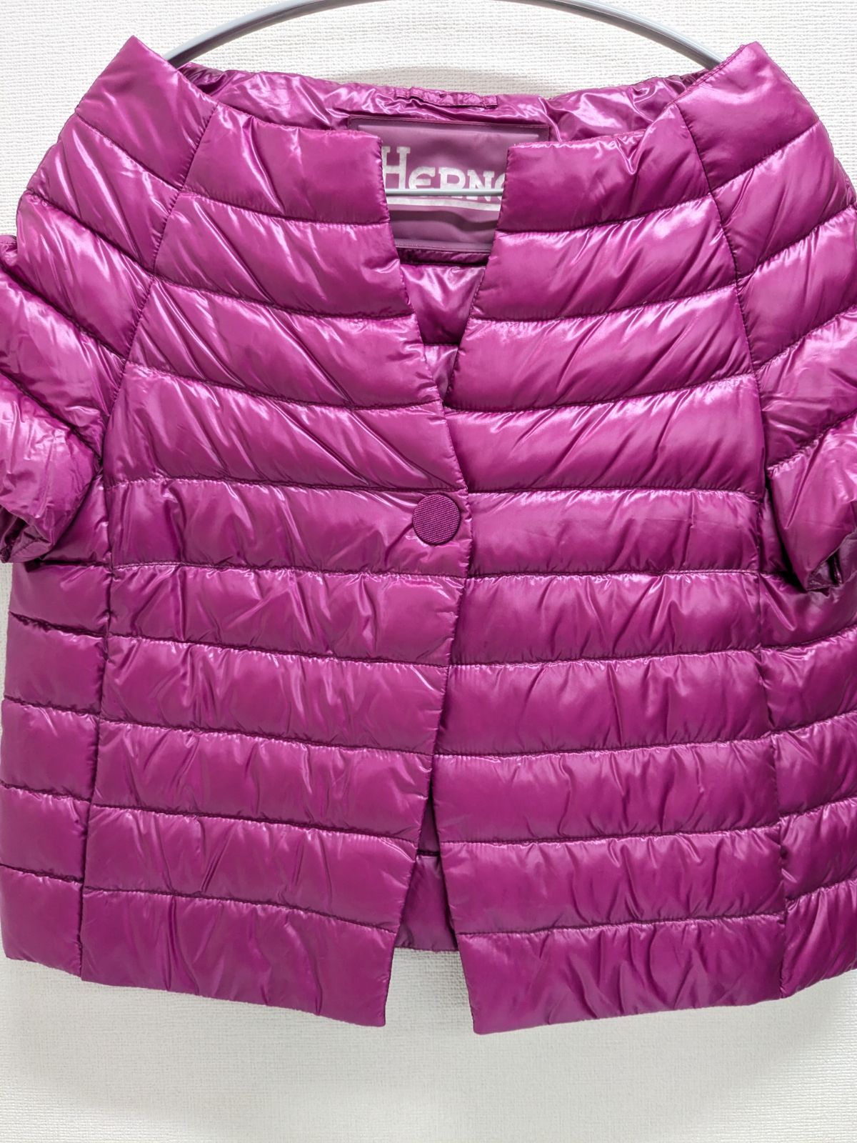 HERNO ヘルノ 半袖ダウンジャケット マゼンタピンク 42 - メルカリ