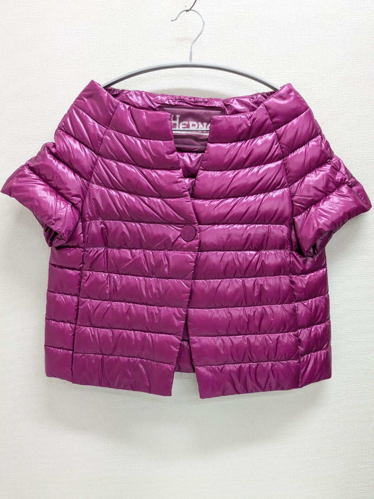 HERNO ヘルノ 半袖ダウンジャケット マゼンタピンク 42 - メルカリ