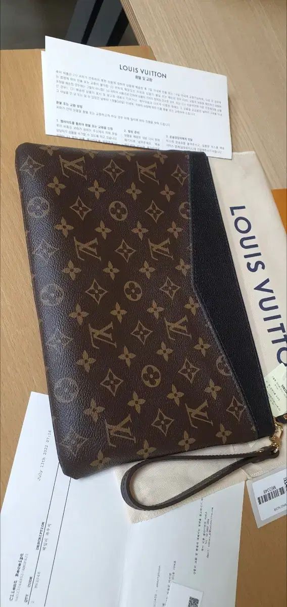  ルイヴィトン デイリー クラッチバッグ ポーチバッグ レシートO クラッチバッグ バッグ