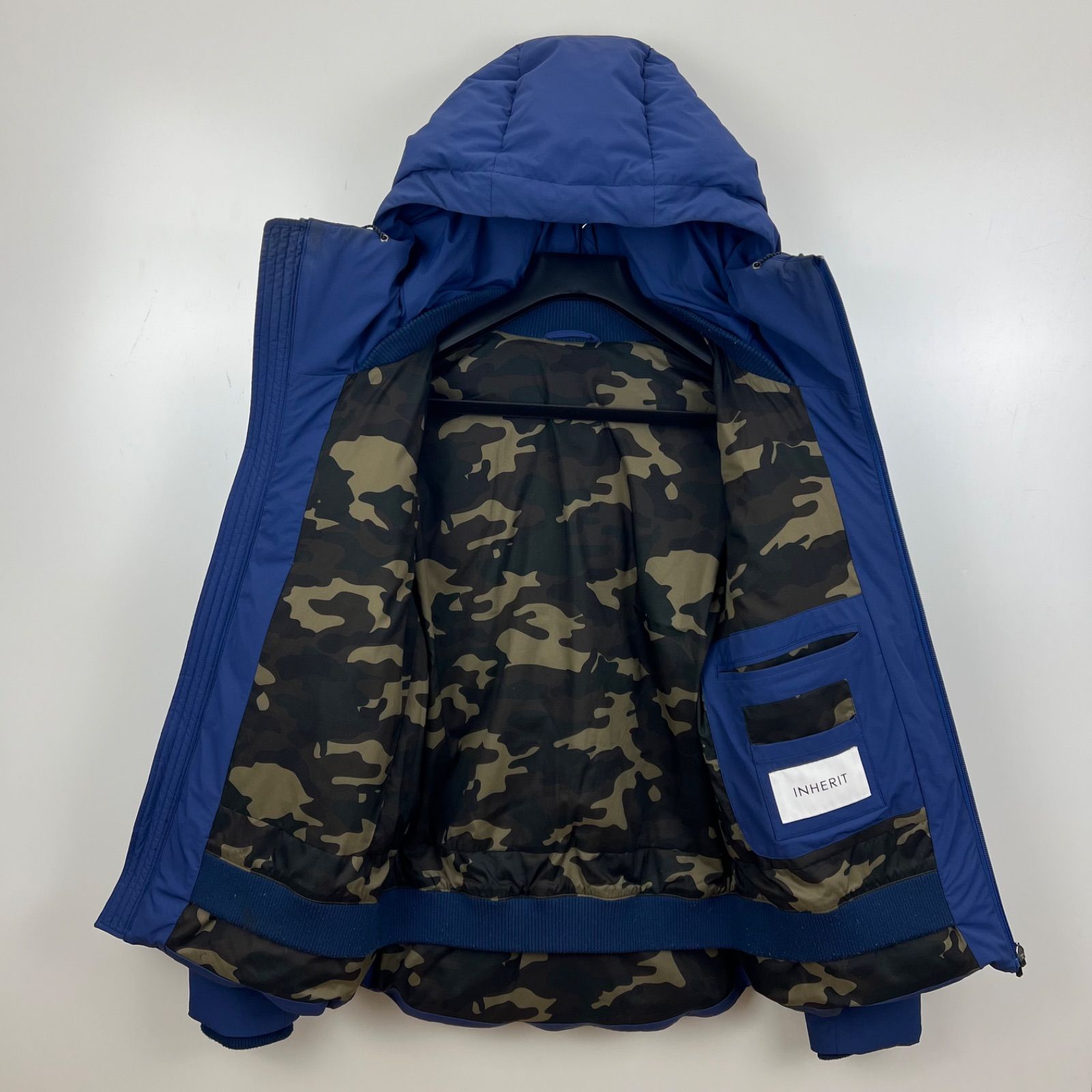 INHERIT 2017 seamles hoodie down jacket M インヘリット シームレス 