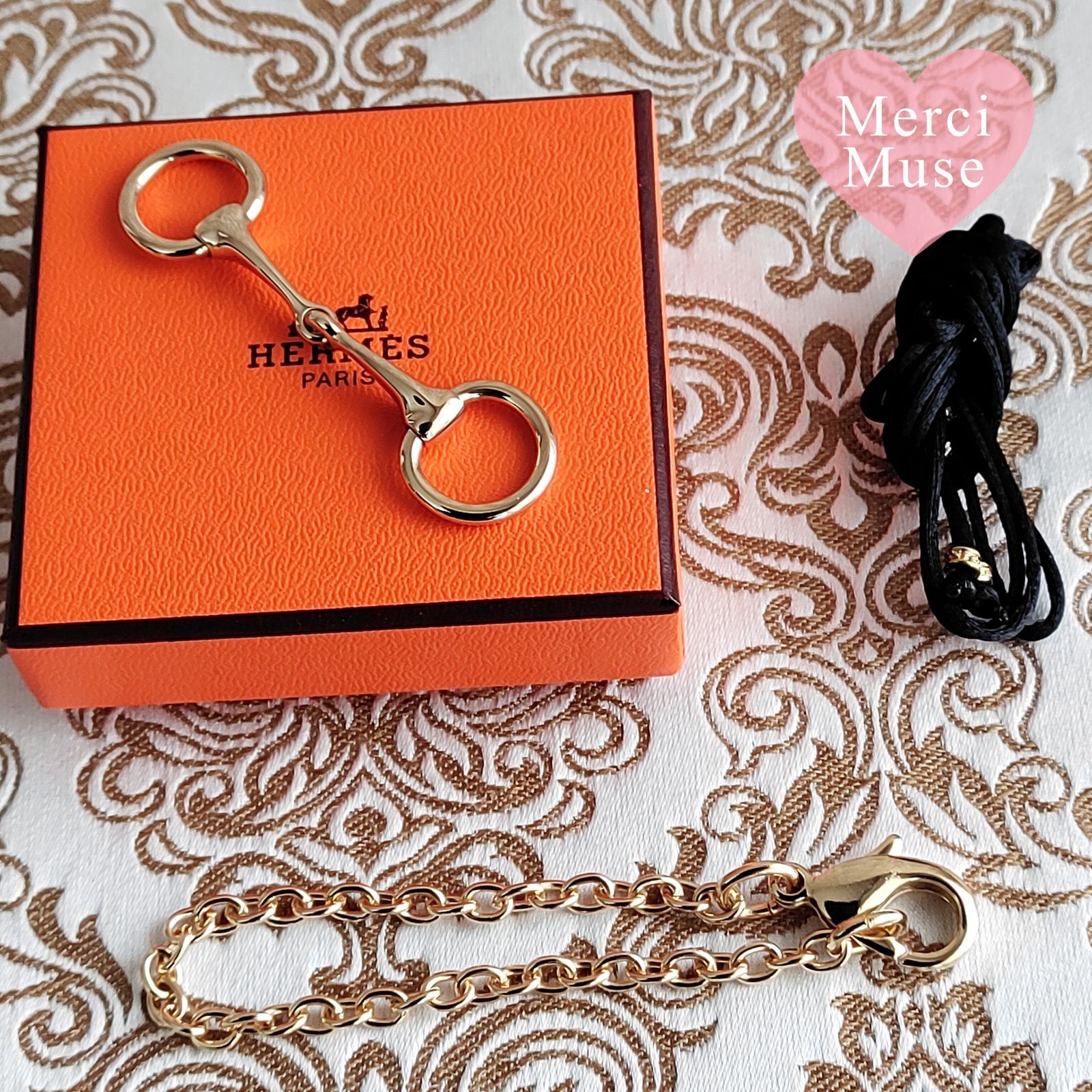 ❤未使用品❤ツイリーリング ミニモール ゴールド金具 エルメス