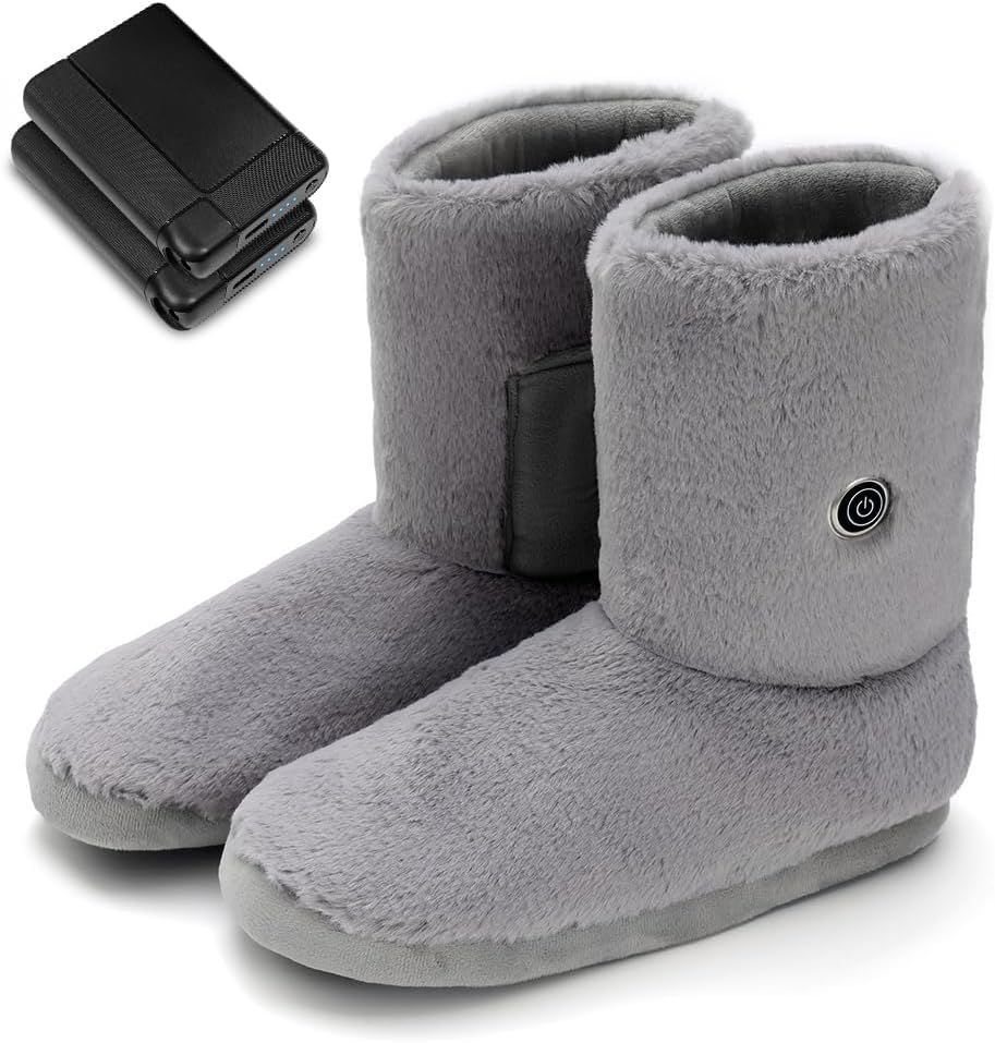 数量 防寒 滑り止め 足先からふくらはぎまで 柔らかい NTC過熱保護 暖かい 3段階温度調節 洗える 45℃65℃ 足入れ バッテリー付き 8000 mAh 省エネ 電気スリッパ 家庭用 オフィス用 電池残量が一目瞭然 防寒対策 両面発熱 暖