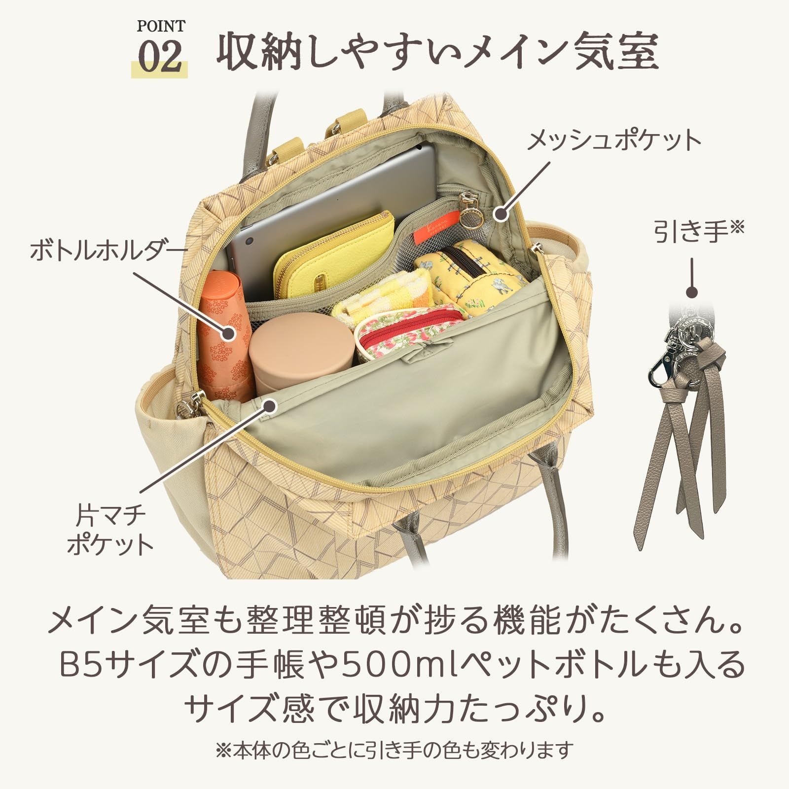 商品 H 29×W 28×D 11 cm カスタード レディース No.68713 KM-2 リュックサック プロジェクト カナナ