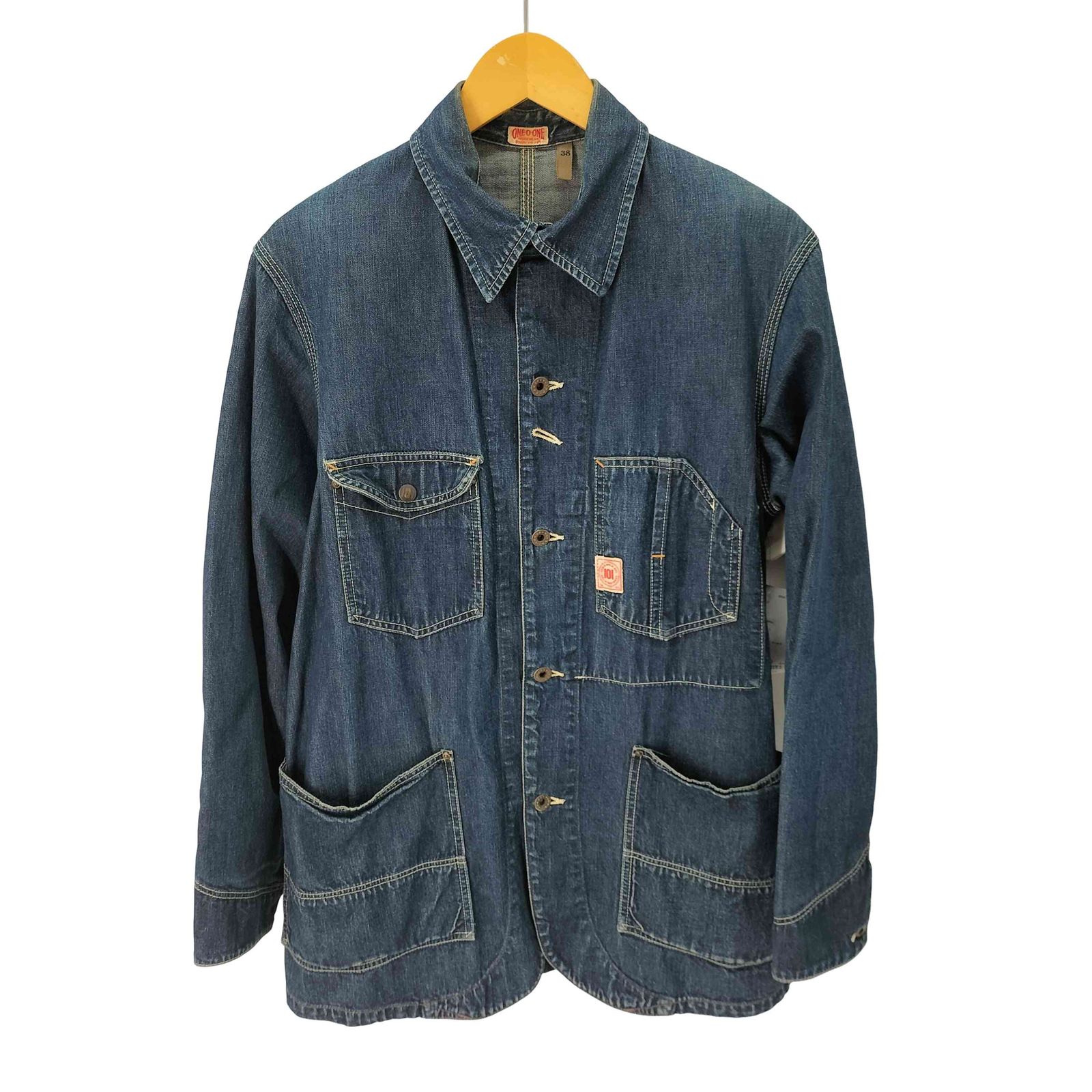 EDWIN(エドウィン) 101 ONE-O-ONE DENIM COVERALL メンズ US：38 【中古】【ブランド古着バズストア】 エドウィン EDWIN 101 ONE-O-ONE DENIM COVERALL メンズ US：38 - メルカリ
