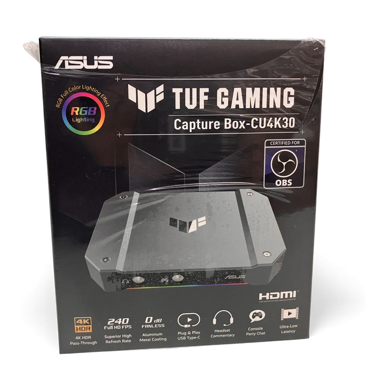 ASUS TUF GAMING CAPTURE BOX CU 4 K 30 ゲームキャプチャー 良好