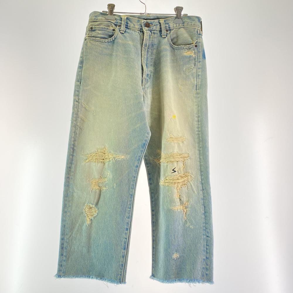 UNDER COVER 05 SS BUT パッチ加工 クラッシュデニムパンツ アンダーカバー 17