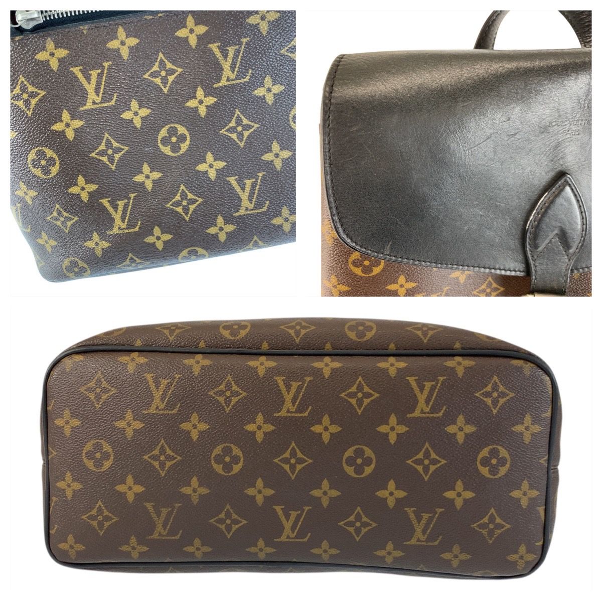 ルイヴィトン モノグラム マカサー パルク ブラウン ブラック 黒