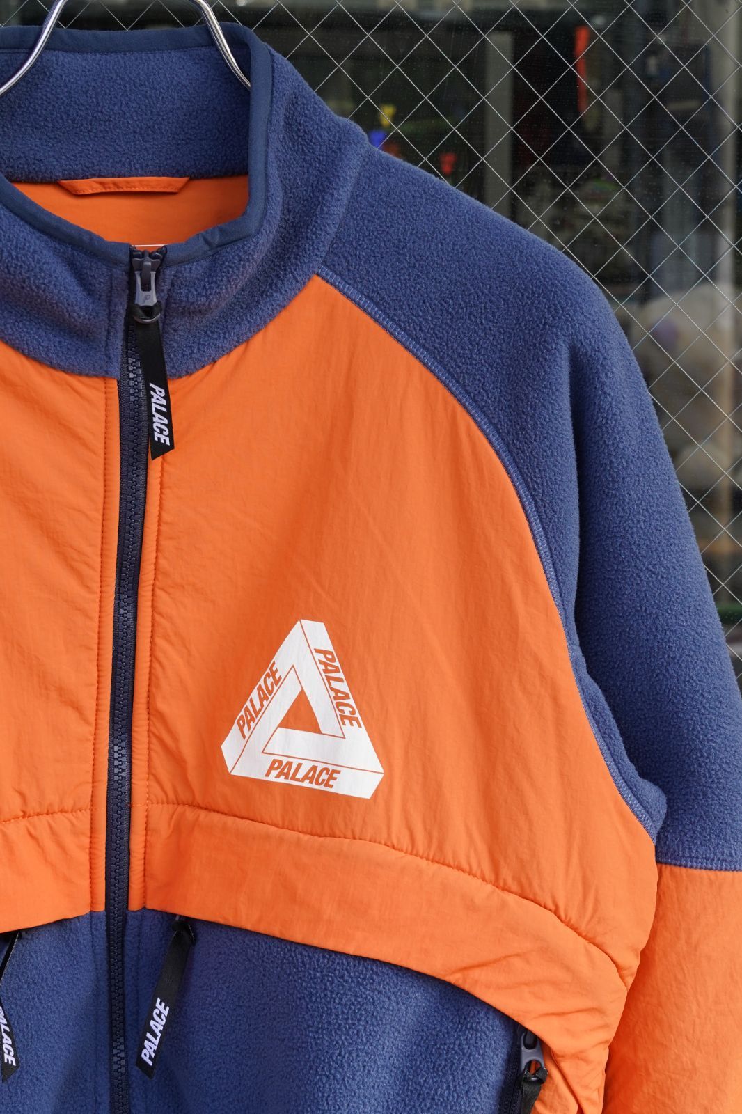 PALACE フリース　 ナイロンジャケット 超レア・美品】PALACE Polartec SHELL FLEECE JACKET ネイビー