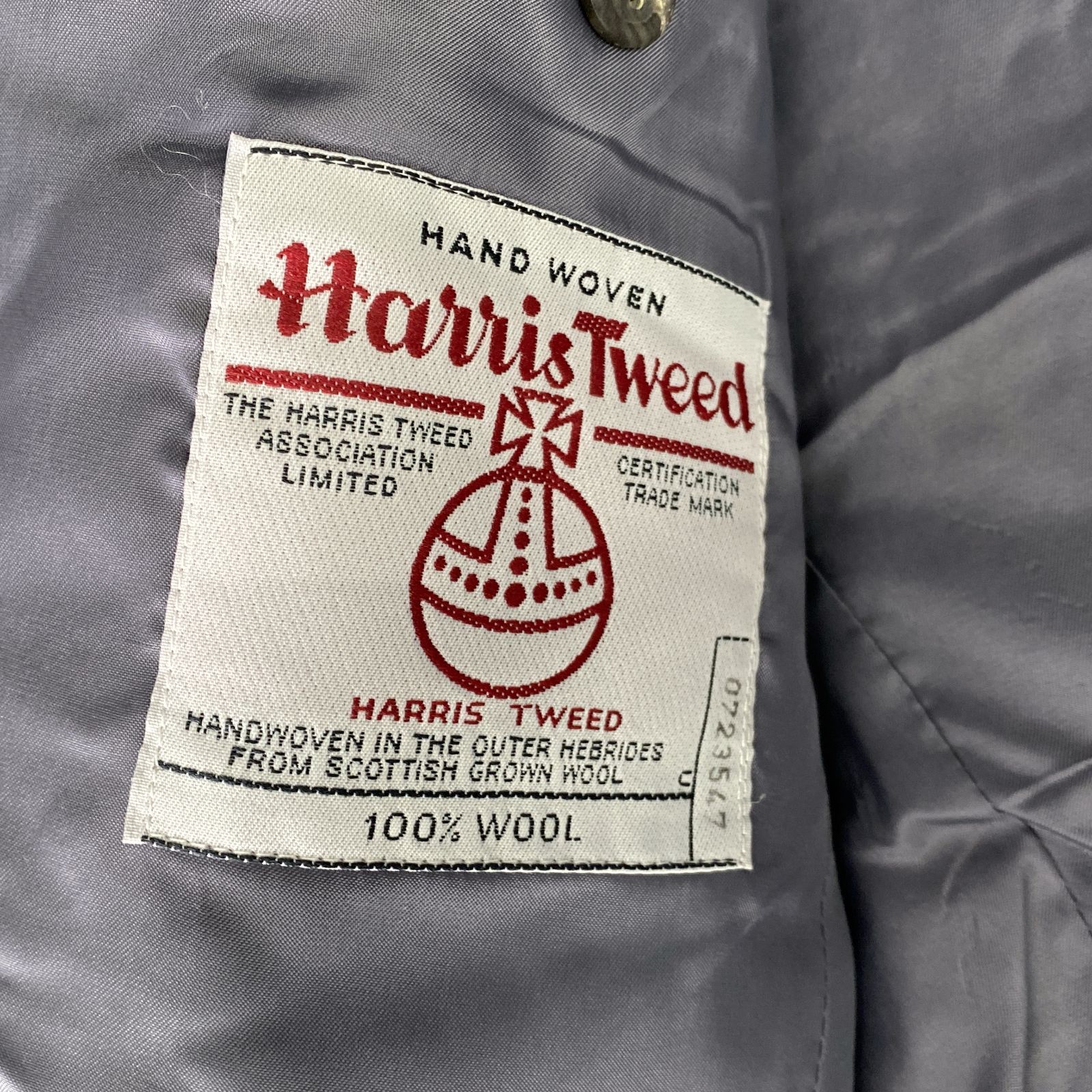 HARRIS TWEED ハリスツイード NEW YORKER テーラードジャケット ウール