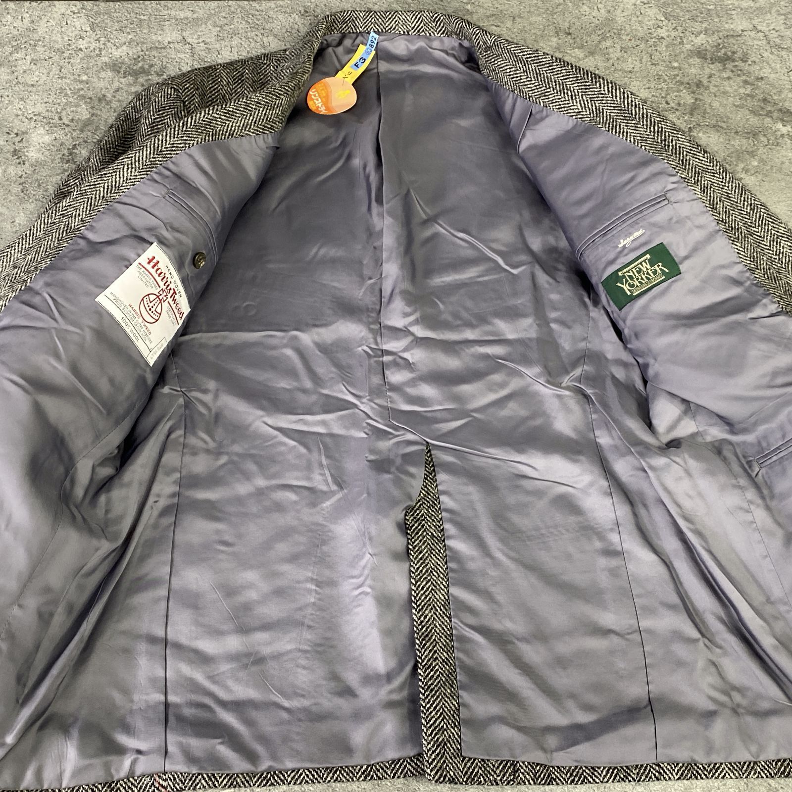 HARRIS TWEED ハリスツイード NEW YORKER テーラードジャケット ウール