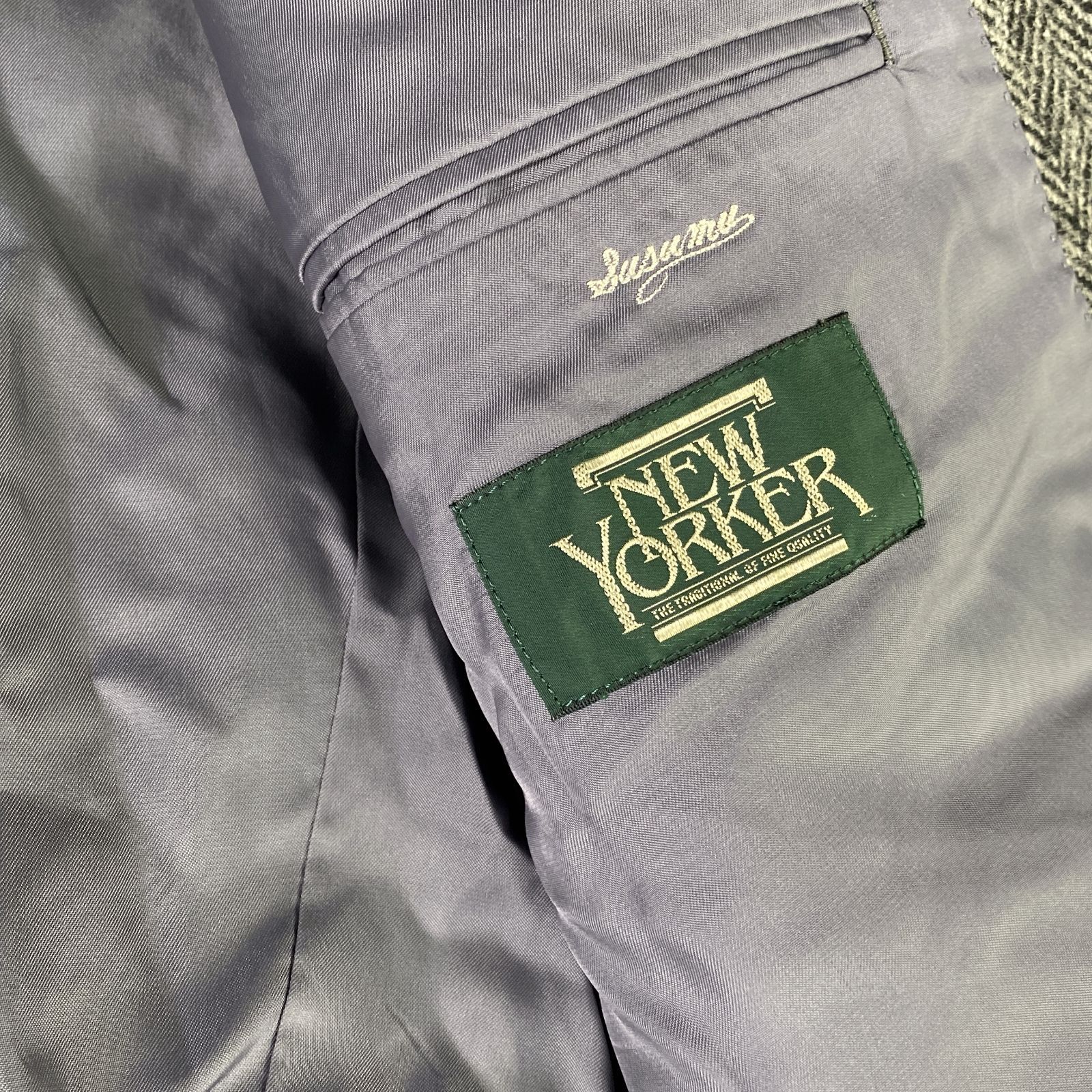 HARRIS TWEED ハリスツイード NEW YORKER テーラードジャケット ウール