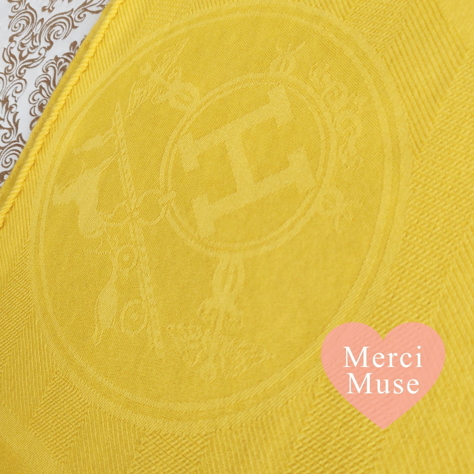 ❤お得なお品❤ニューリブリス カシシル イエロー ストール エルメス