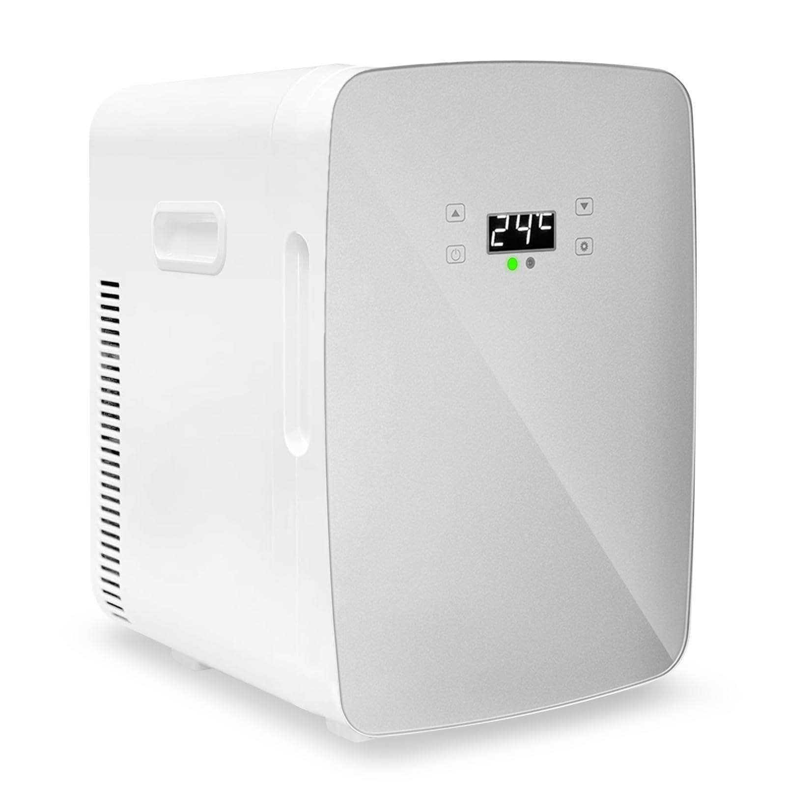 SEASAND 冷蔵庫 12 L 小型 室内車載両用 保冷 保温 6 65℃温度調節 ポータブル ミニ冷蔵庫 超軽量 ダブルペルチェ搭載 省エネ AC DC給電コード付属 ホワイト