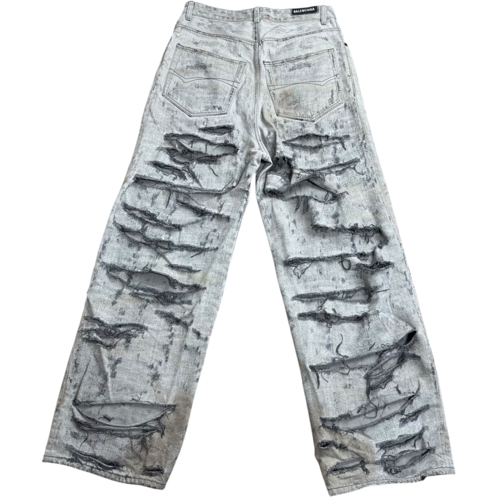 BALENCIAGA】23SS DESTROY DENIM PANTS バレンシアガ デストロイ