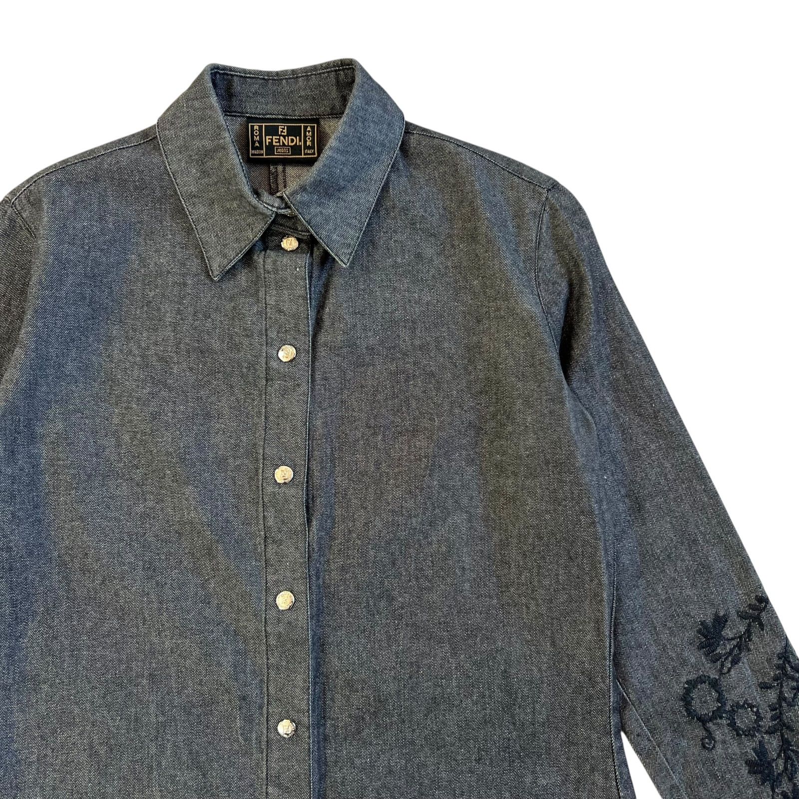 FENDI / フェンディ フラワーモチーフ デニムジャケット＆ワンピース