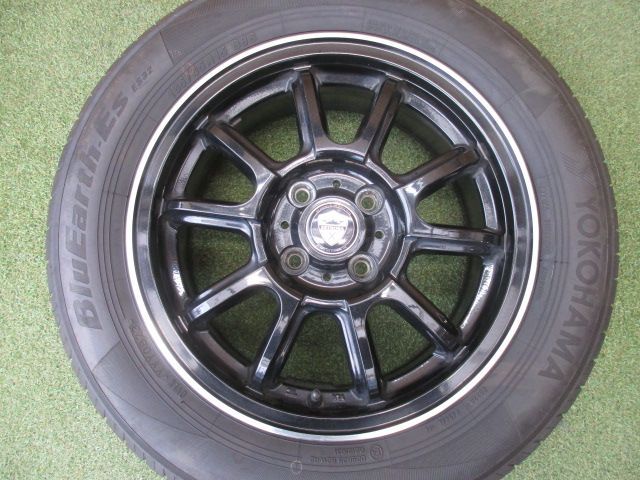 み エストローサ 185 65 R 15 ラヂアルタイヤ４本SET アクア カローラフィールダー フリード 4穴車