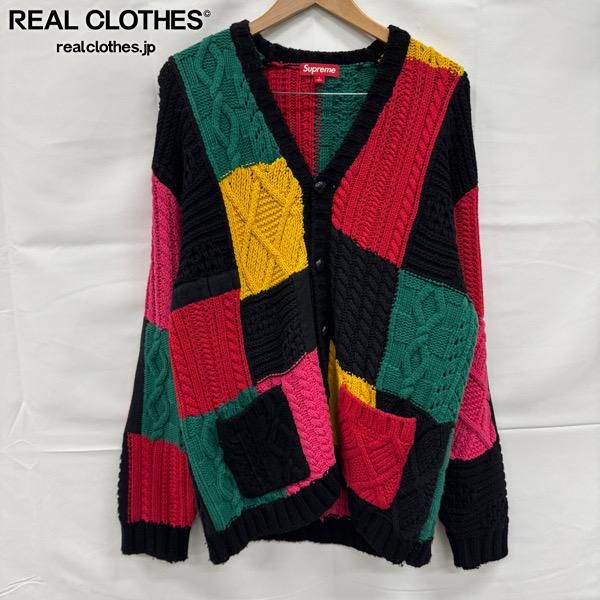 Supreme/シュプリーム【23AW】Patchwork Cable Knit Cardigan/パッチ