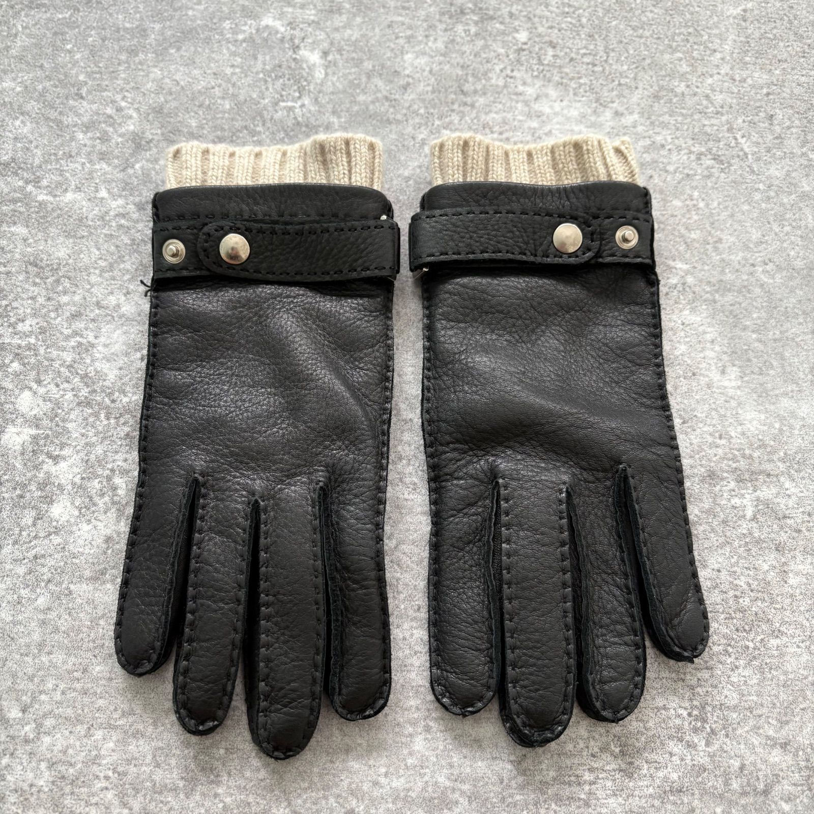 GIGLIO FIORENTINO】ディアスキン グローブ 鹿革 手袋 イタリア製 Made