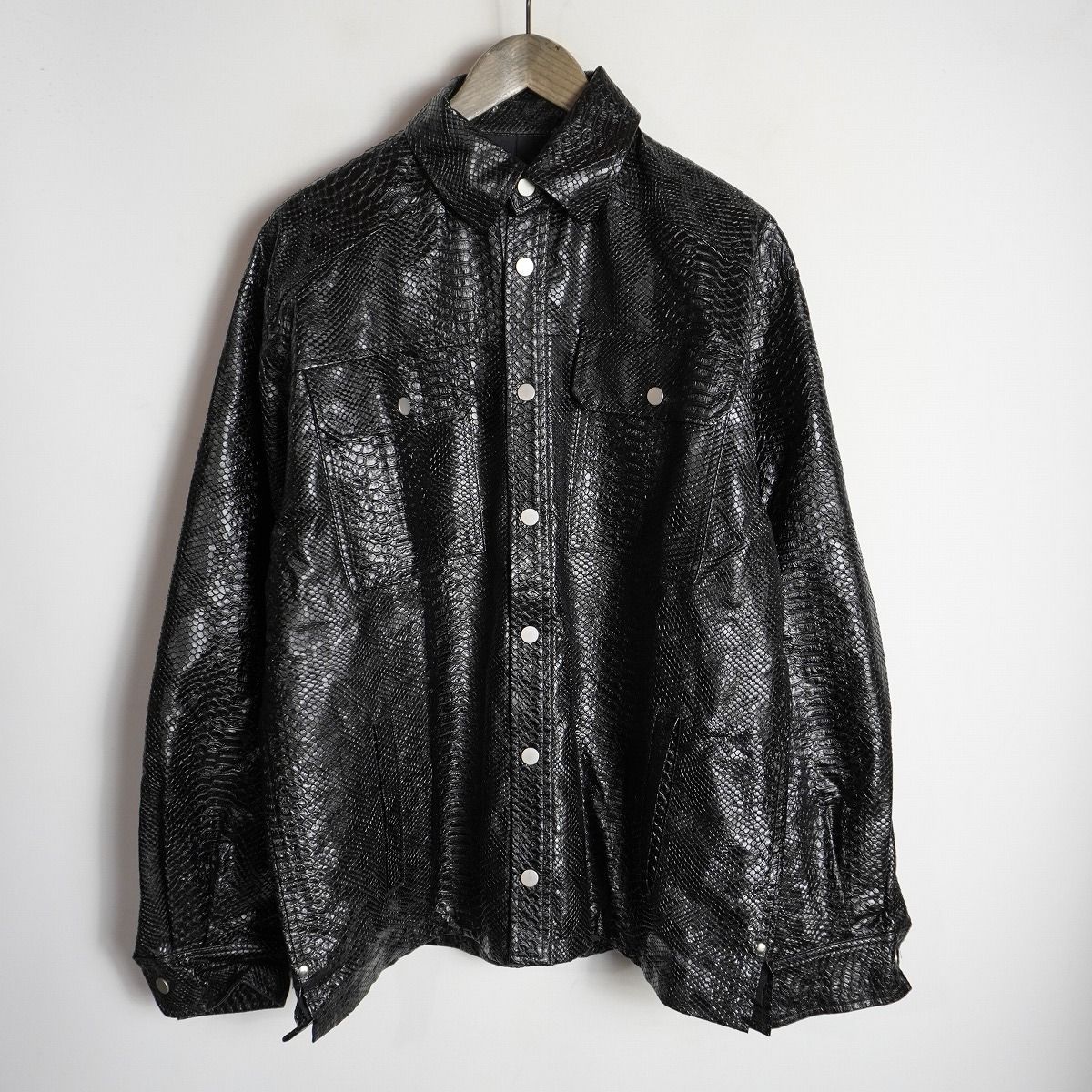 美品25SS BREATH ブレス NEWRICH CROCO SHIRT JACKET BR25SS-A2002 型 